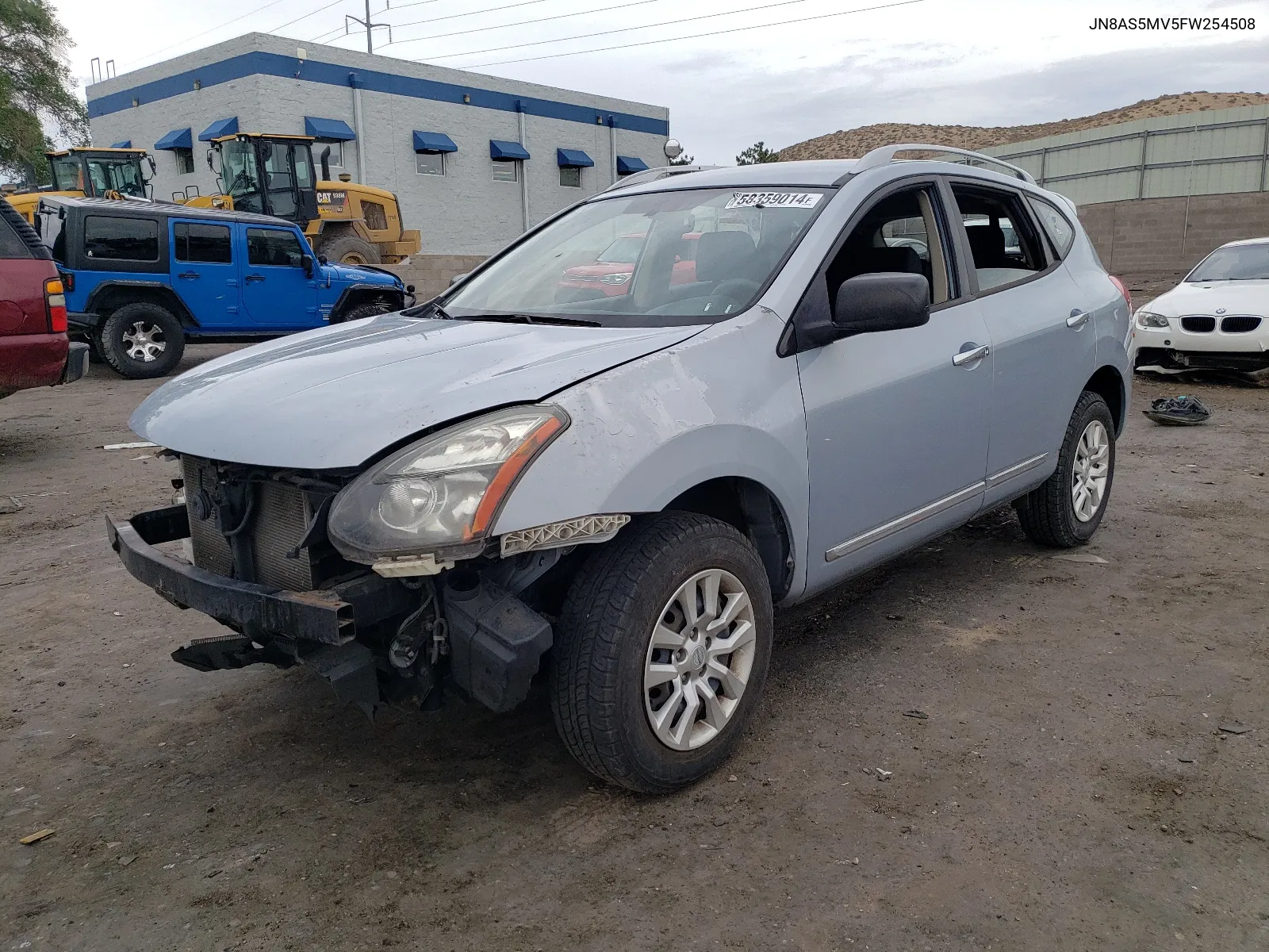 2015 Nissan Rogue Select S VIN: JN8AS5MV5FW254508 Lot: 58359014