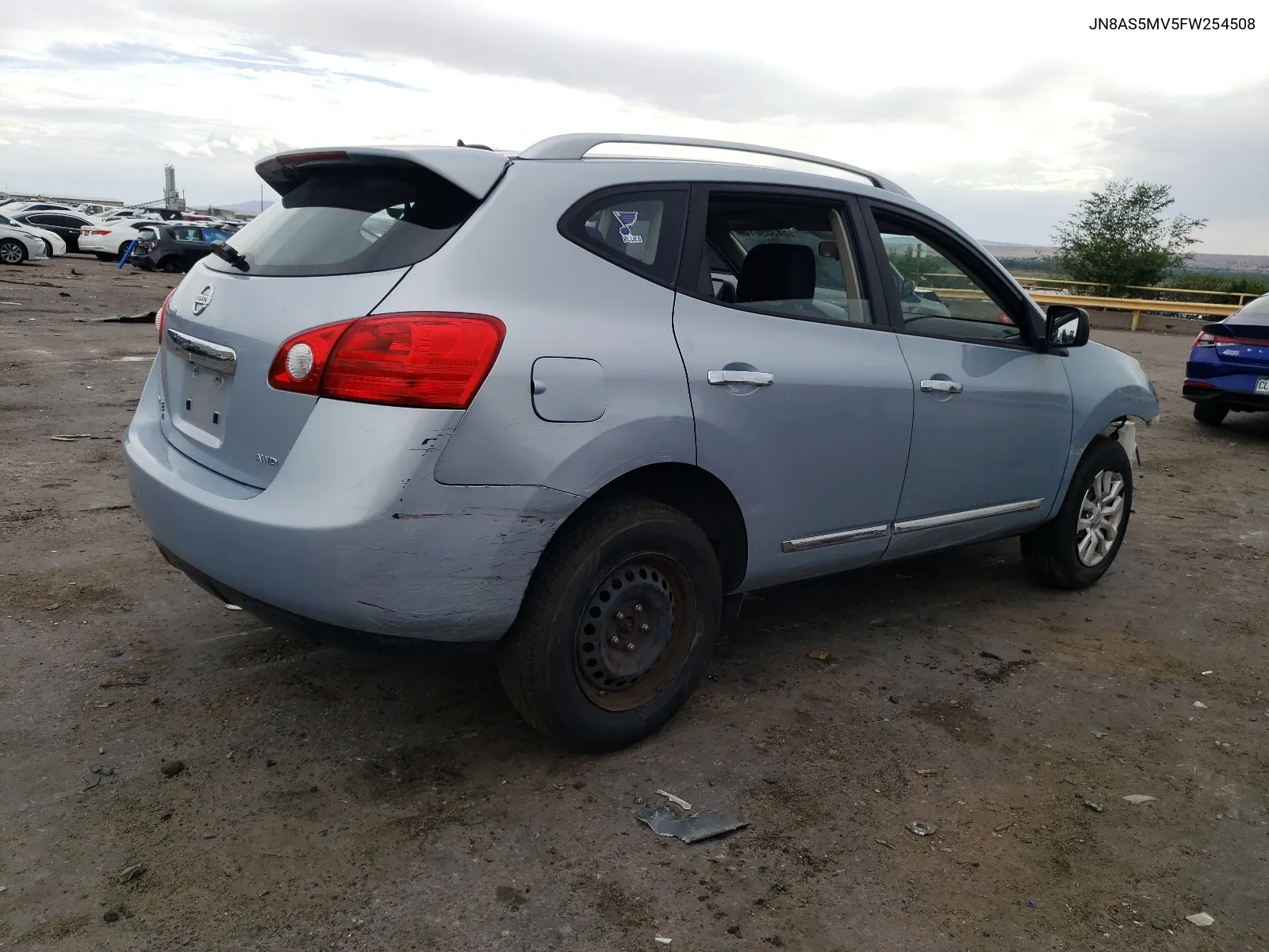 2015 Nissan Rogue Select S VIN: JN8AS5MV5FW254508 Lot: 58359014