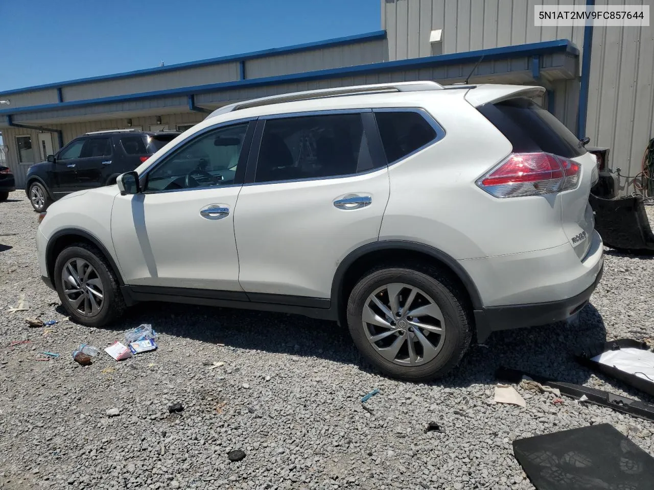 2015 Nissan Rogue S VIN: 5N1AT2MV9FC857644 Lot: 58811034