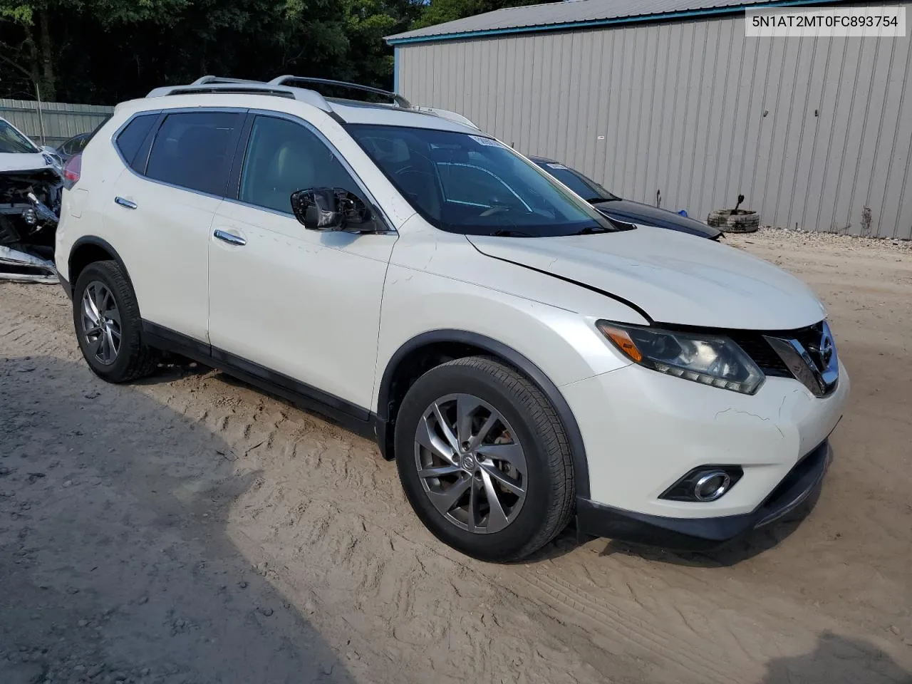 2015 Nissan Rogue S VIN: 5N1AT2MT0FC893754 Lot: 58988744