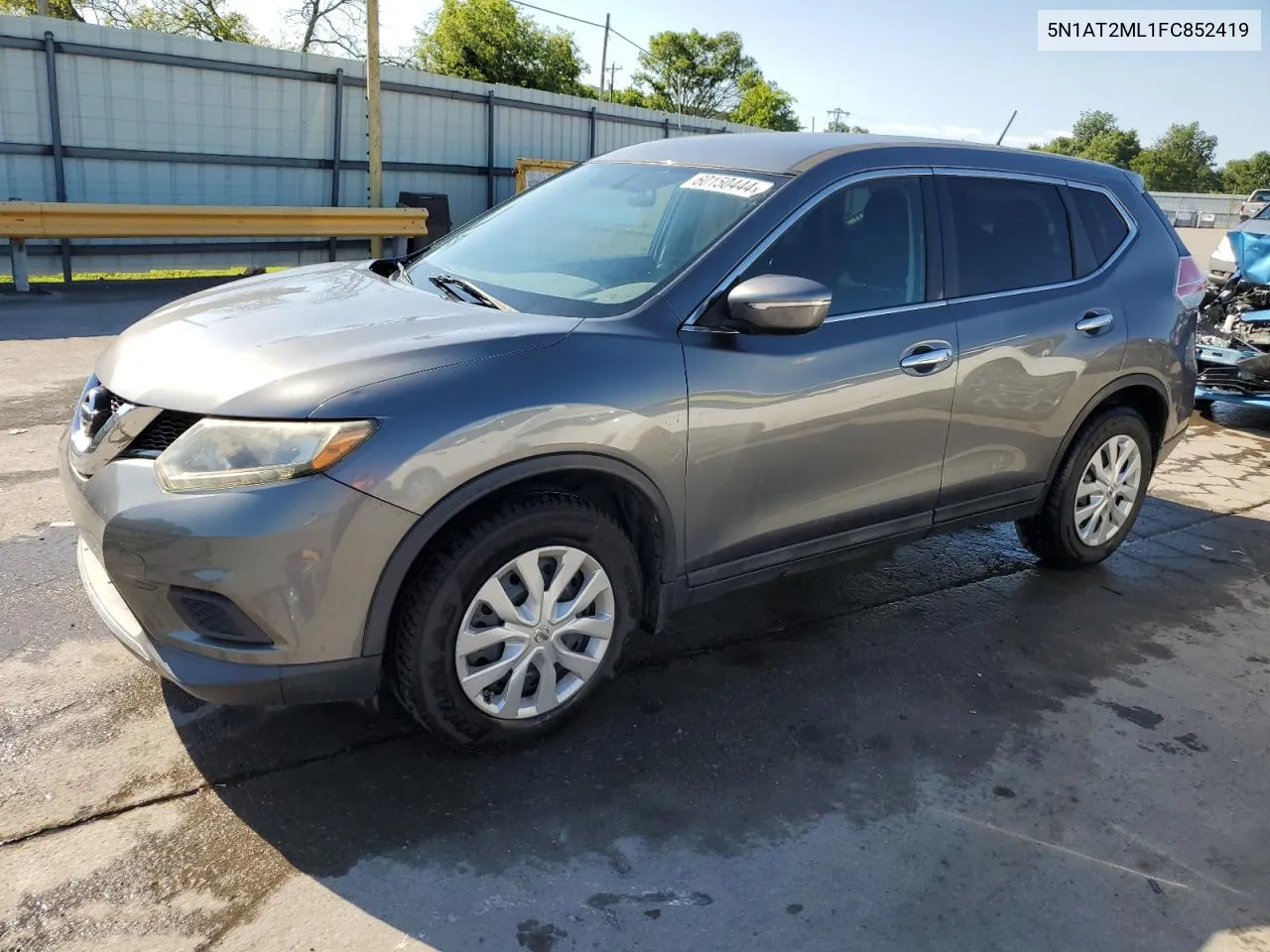 2015 Nissan Rogue S VIN: 5N1AT2ML1FC852419 Lot: 60150444