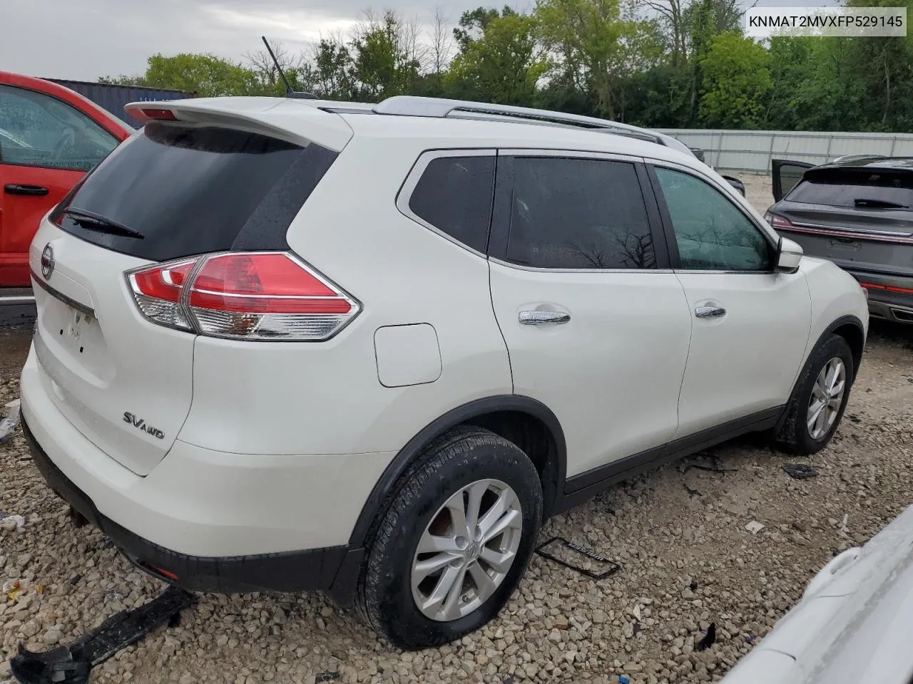 2015 Nissan Rogue S VIN: KNMAT2MVXFP529145 Lot: 60336994