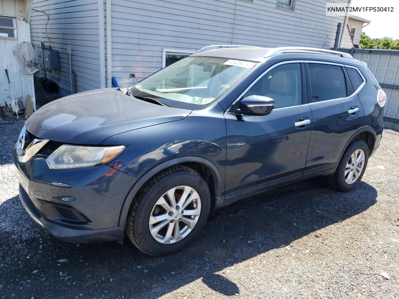 2015 Nissan Rogue S VIN: KNMAT2MV1FP530412 Lot: 60435474