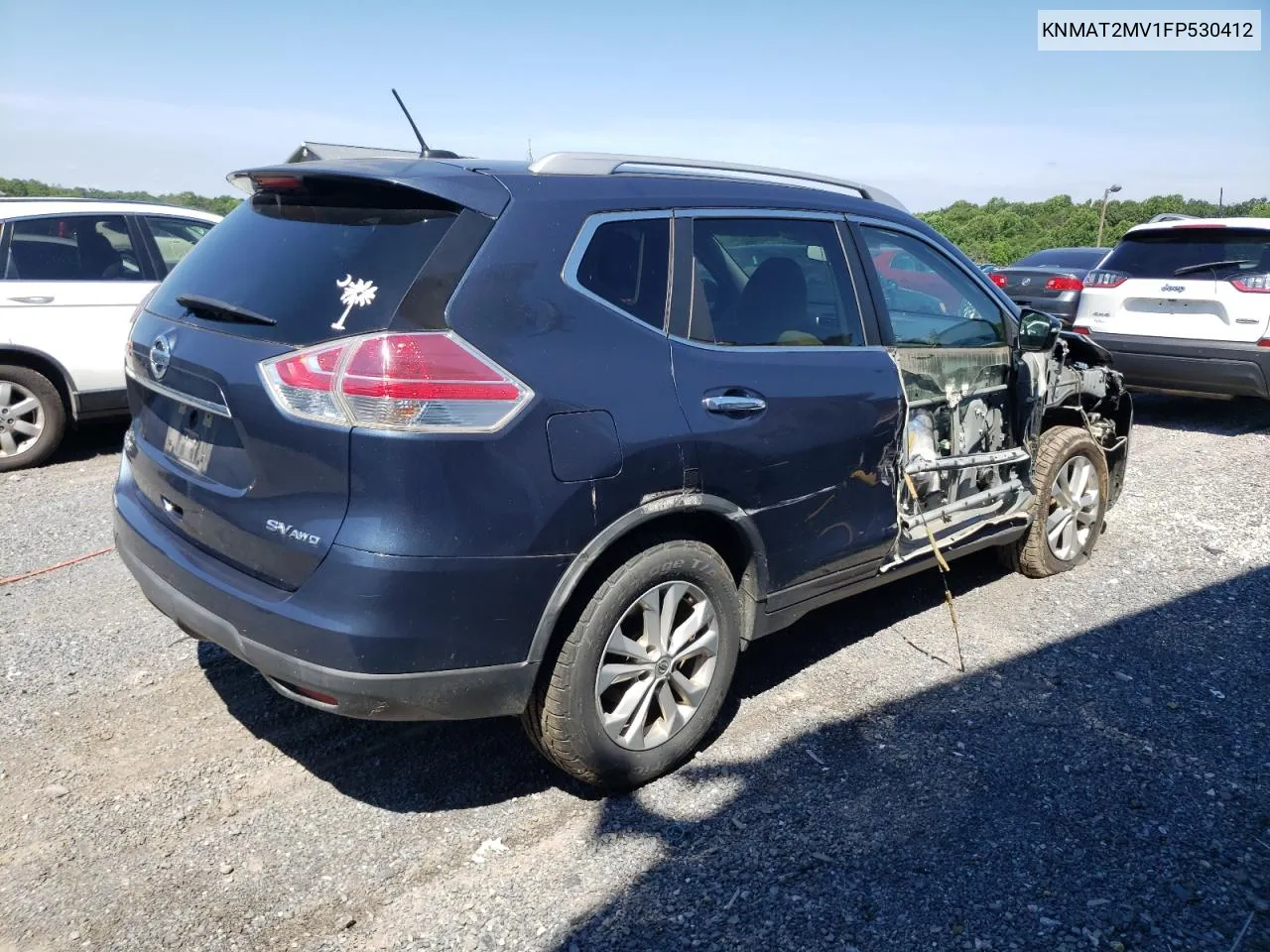 2015 Nissan Rogue S VIN: KNMAT2MV1FP530412 Lot: 60435474