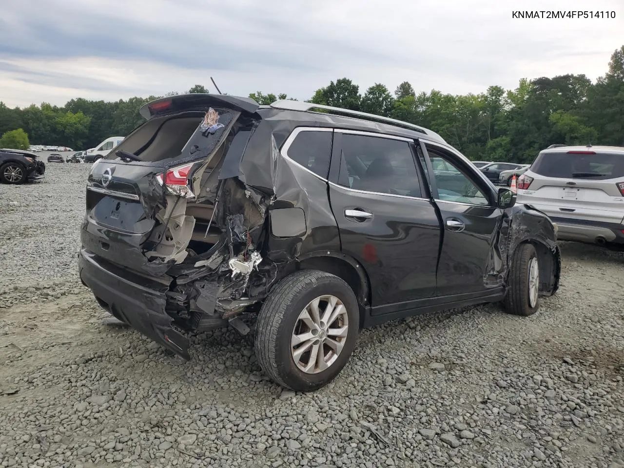 2015 Nissan Rogue S VIN: KNMAT2MV4FP514110 Lot: 60822684