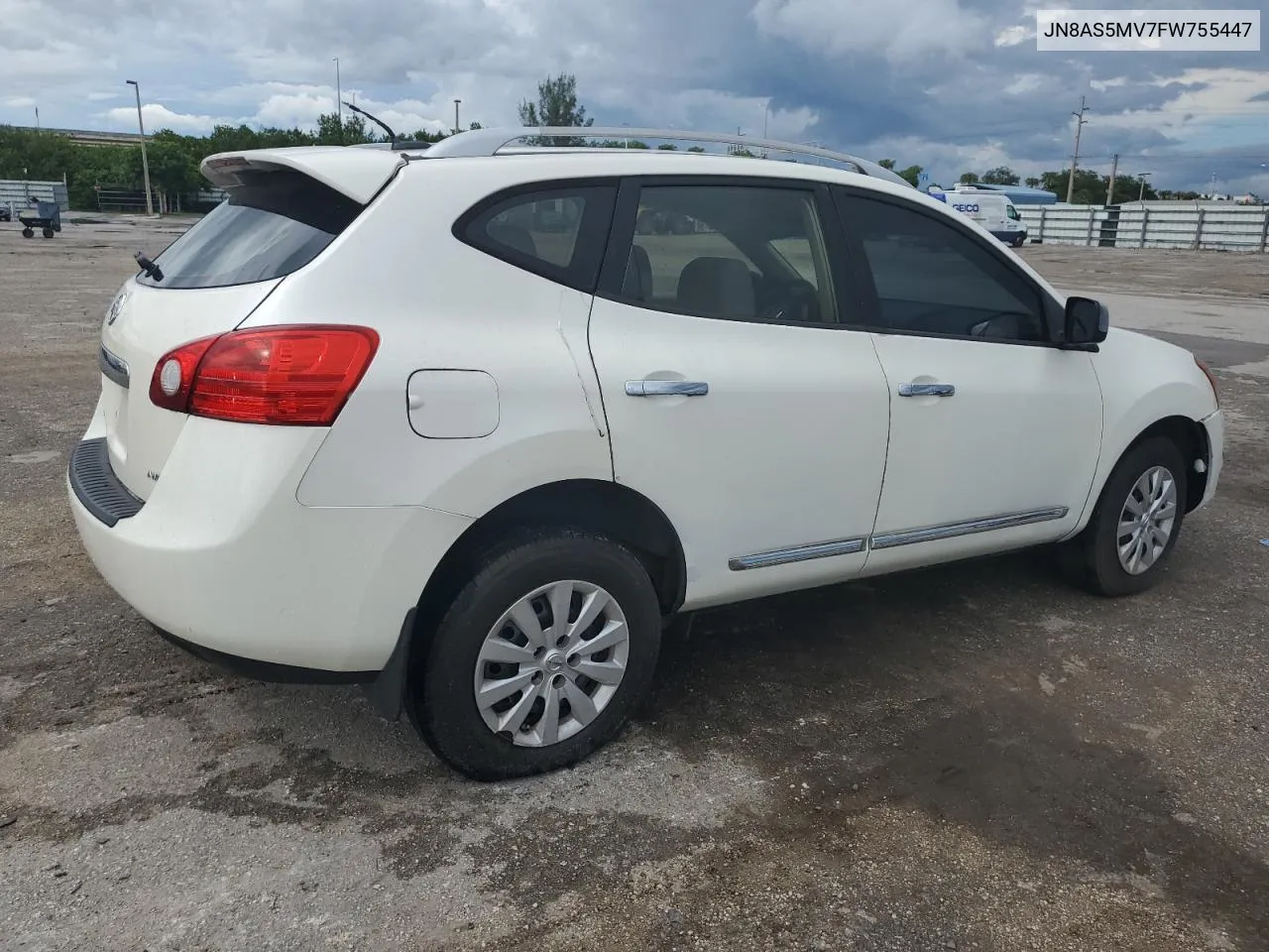 2015 Nissan Rogue Select S VIN: JN8AS5MV7FW755447 Lot: 60882114