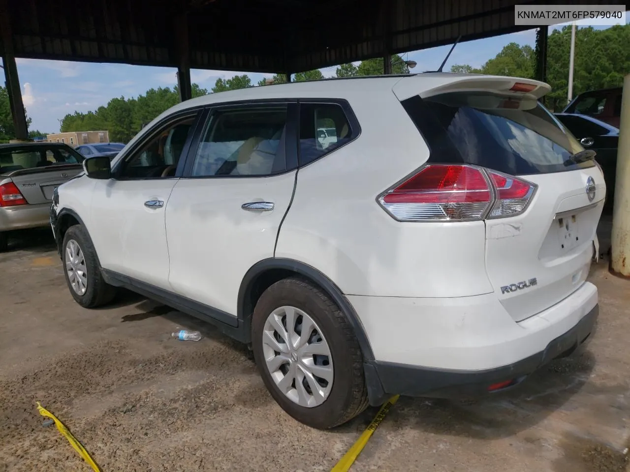 2015 Nissan Rogue S VIN: KNMAT2MT6FP579040 Lot: 61633303