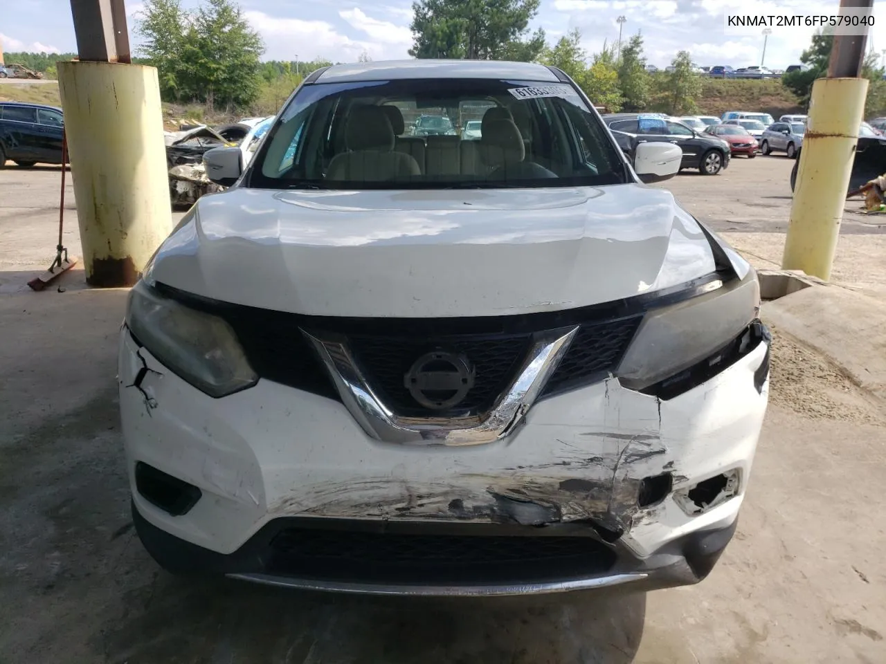 2015 Nissan Rogue S VIN: KNMAT2MT6FP579040 Lot: 61633303