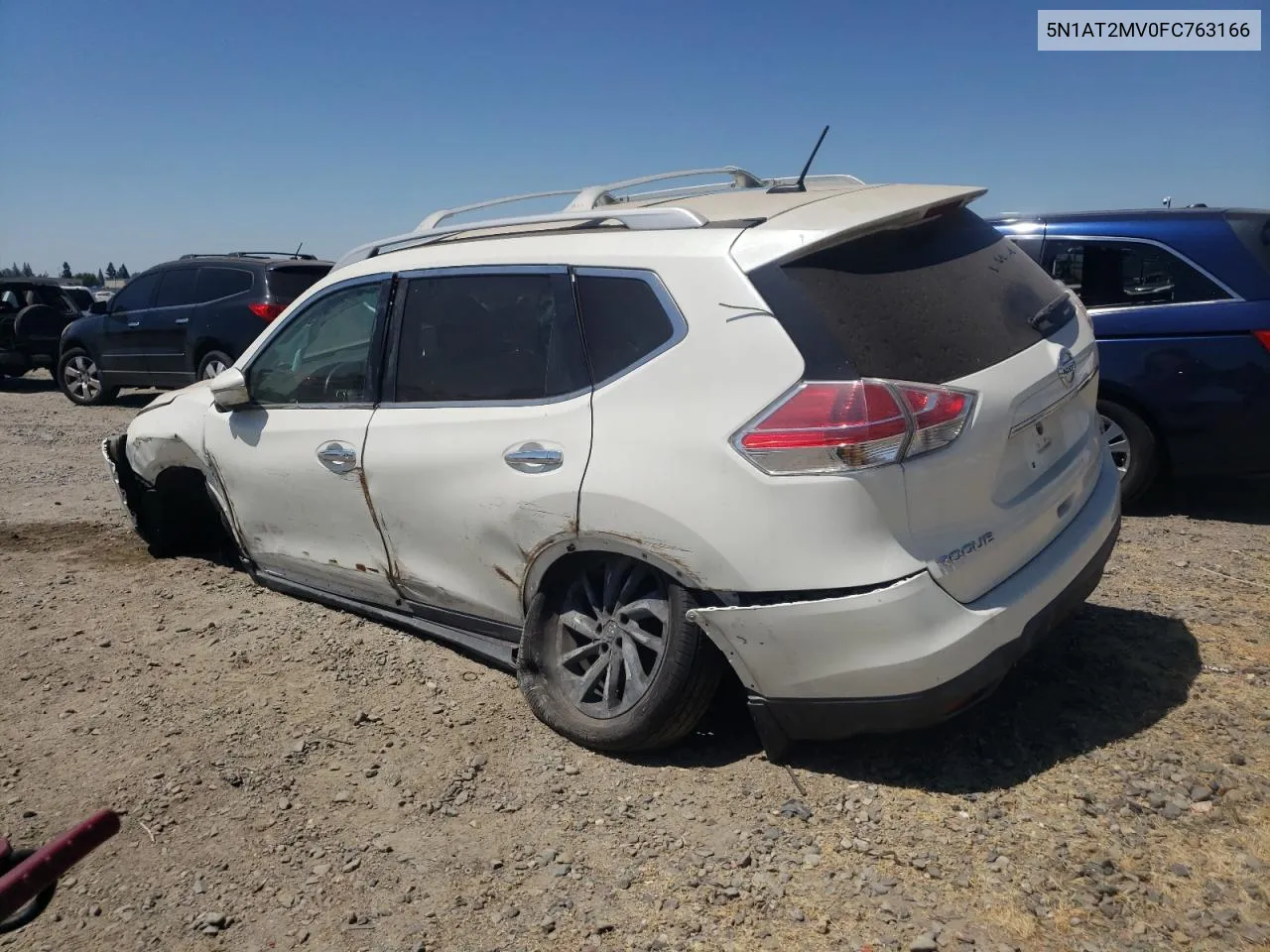 2015 Nissan Rogue S VIN: 5N1AT2MV0FC763166 Lot: 61881014