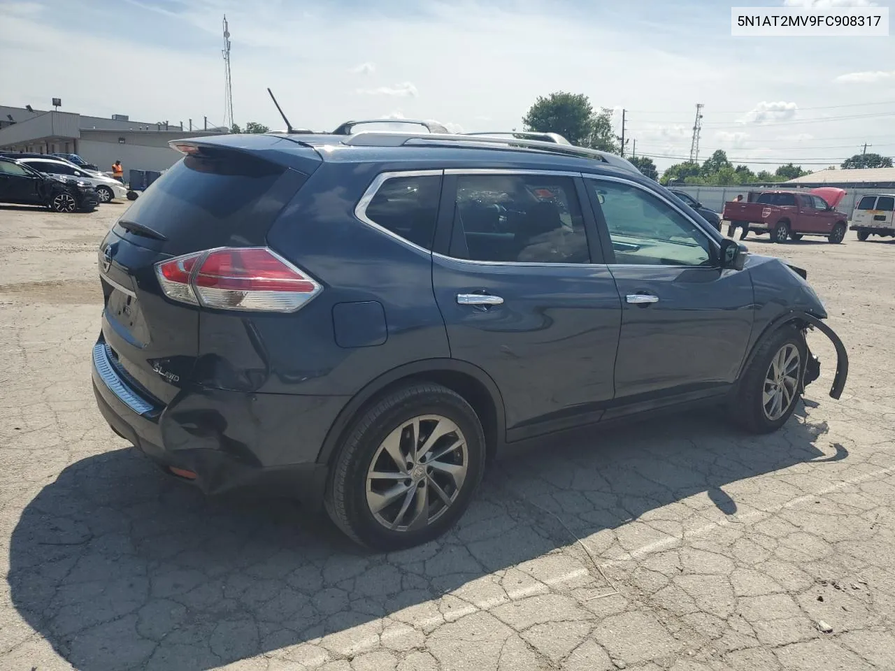 2015 Nissan Rogue S VIN: 5N1AT2MV9FC908317 Lot: 61936194