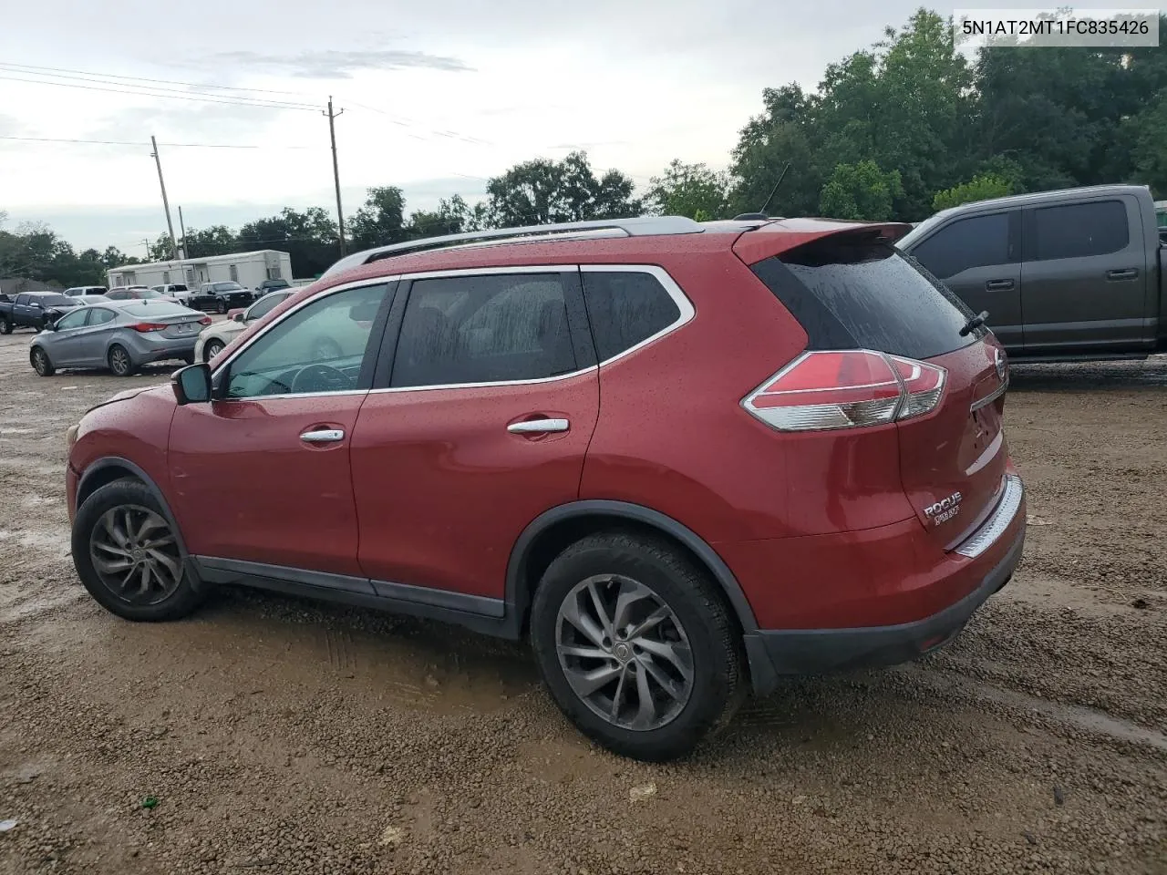 2015 Nissan Rogue S VIN: 5N1AT2MT1FC835426 Lot: 62008204