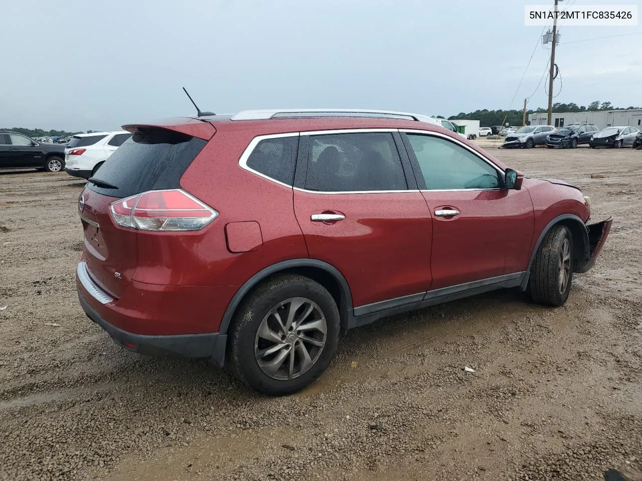 2015 Nissan Rogue S VIN: 5N1AT2MT1FC835426 Lot: 62008204