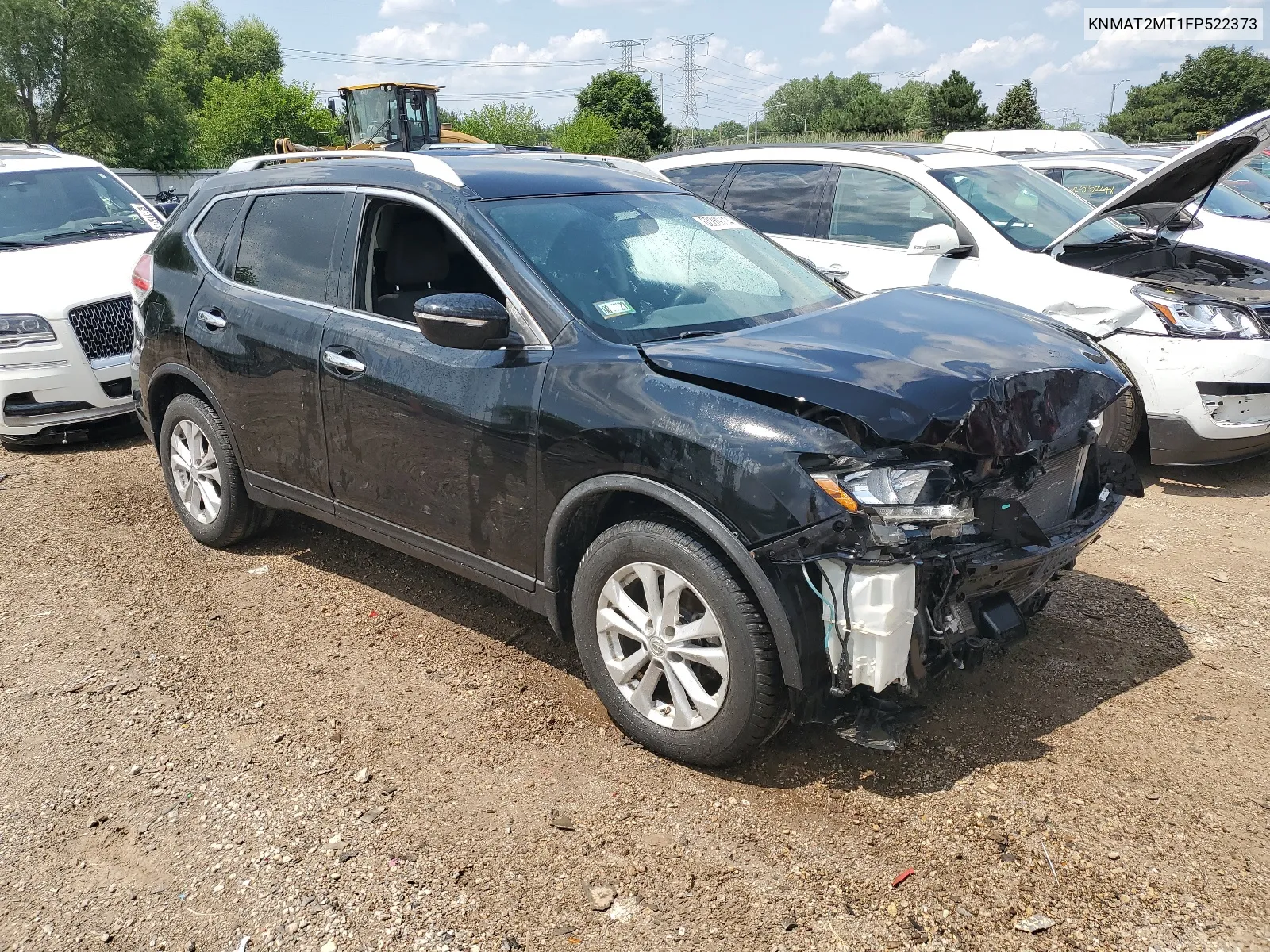 2015 Nissan Rogue S VIN: KNMAT2MT1FP522373 Lot: 62289714