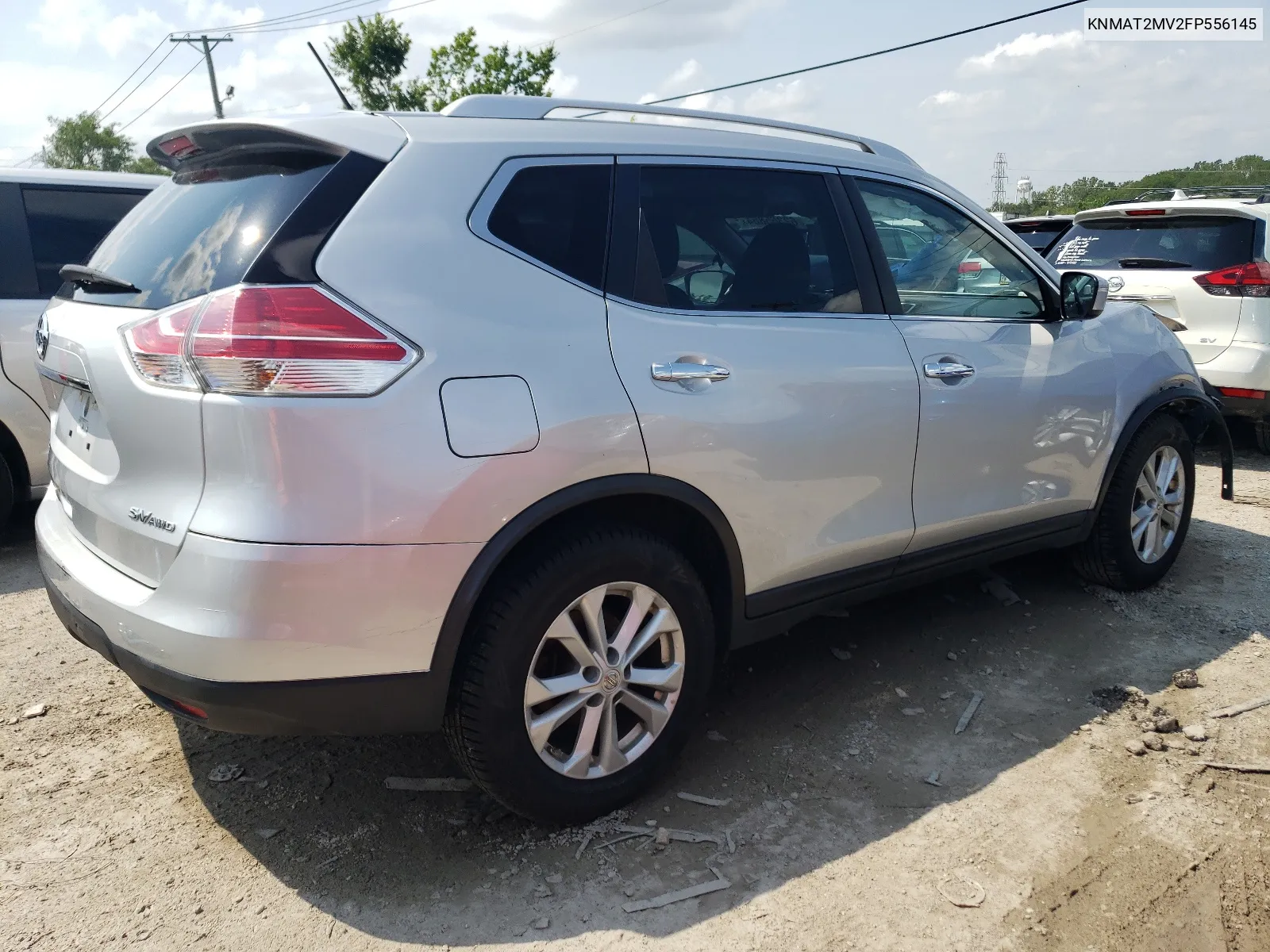 2015 Nissan Rogue S VIN: KNMAT2MV2FP556145 Lot: 62365864