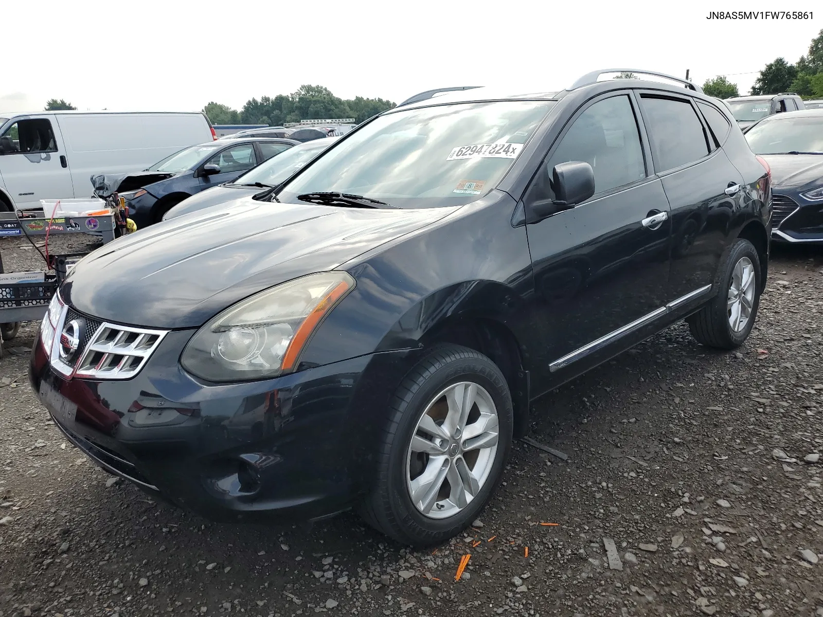 2015 Nissan Rogue Select S VIN: JN8AS5MV1FW765861 Lot: 62947824