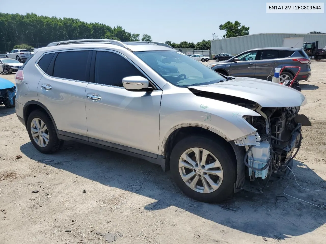 2015 Nissan Rogue S VIN: 5N1AT2MT2FC809644 Lot: 62981984