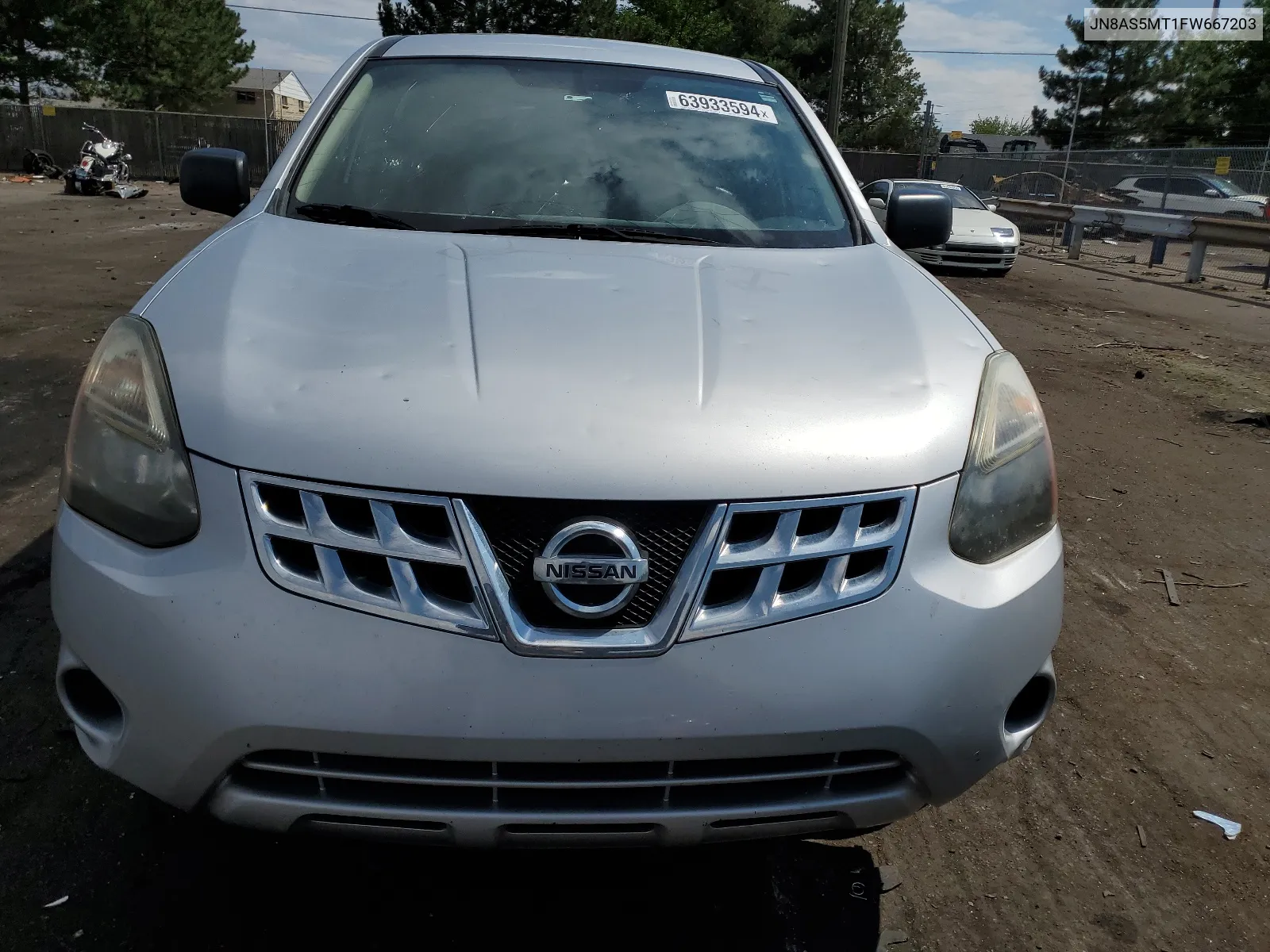 2015 Nissan Rogue Select S VIN: JN8AS5MT1FW667203 Lot: 63933594