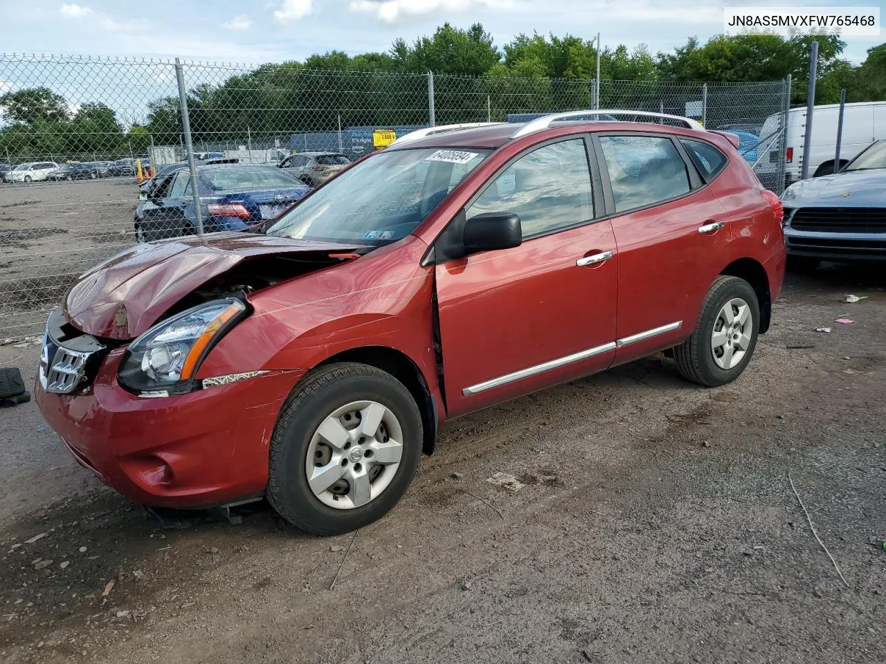 2015 Nissan Rogue Select S VIN: JN8AS5MVXFW765468 Lot: 64005894