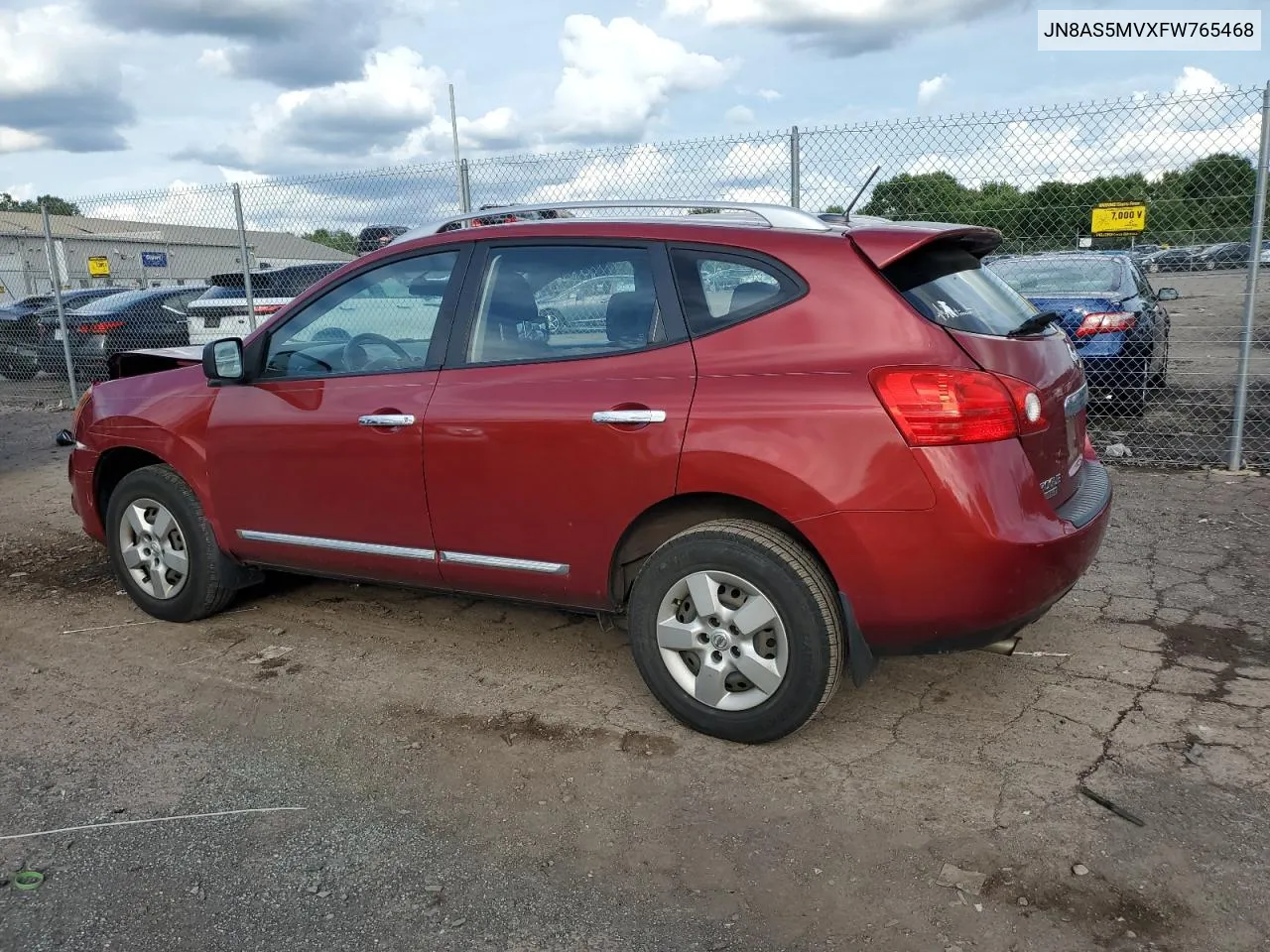 2015 Nissan Rogue Select S VIN: JN8AS5MVXFW765468 Lot: 64005894