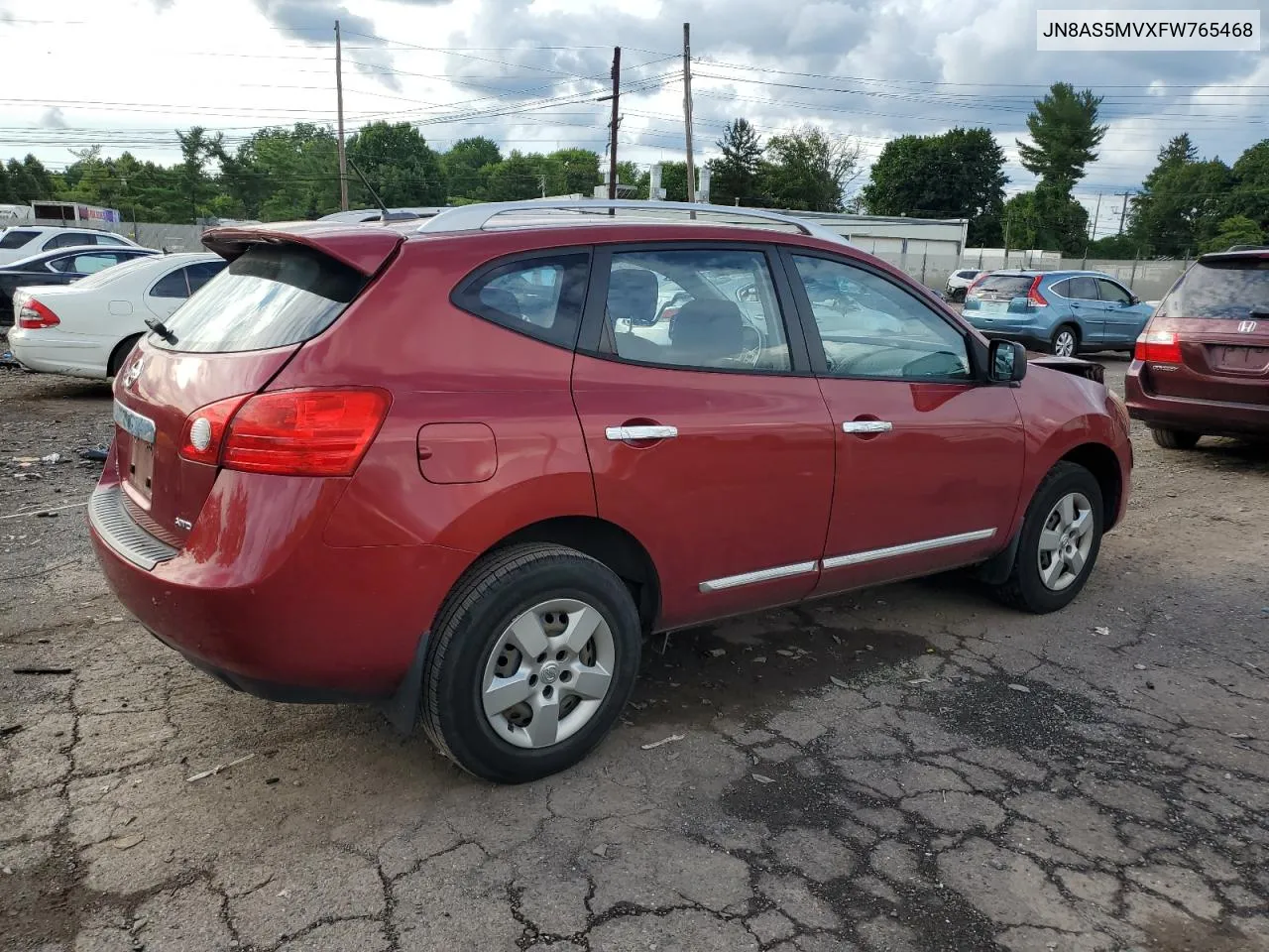 2015 Nissan Rogue Select S VIN: JN8AS5MVXFW765468 Lot: 64005894