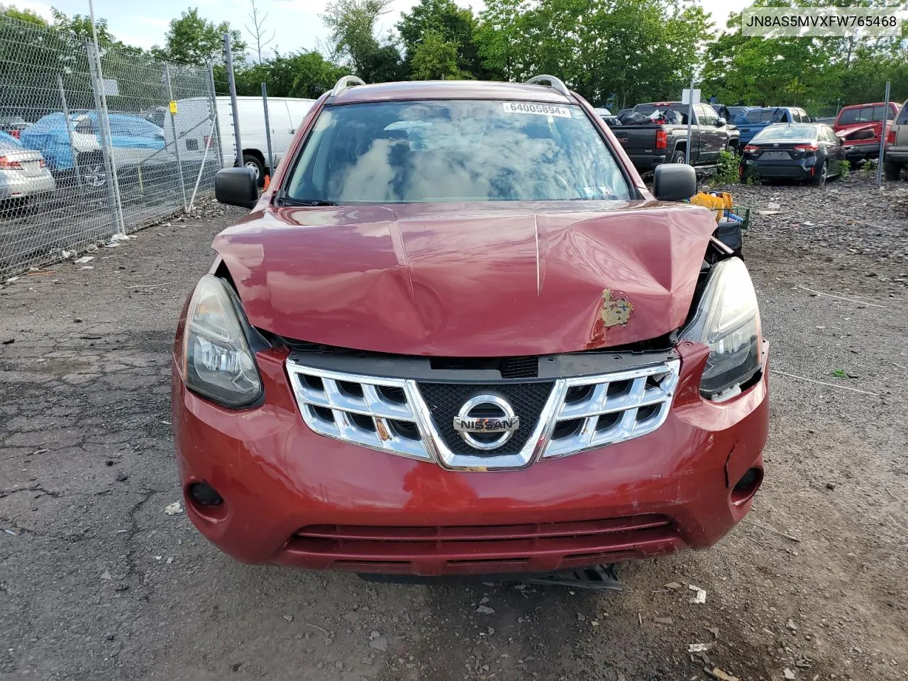 JN8AS5MVXFW765468 2015 Nissan Rogue Select S