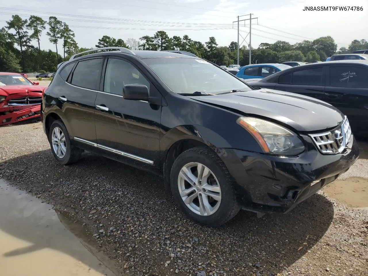 2015 Nissan Rogue Select S VIN: JN8AS5MT9FW674786 Lot: 64105294