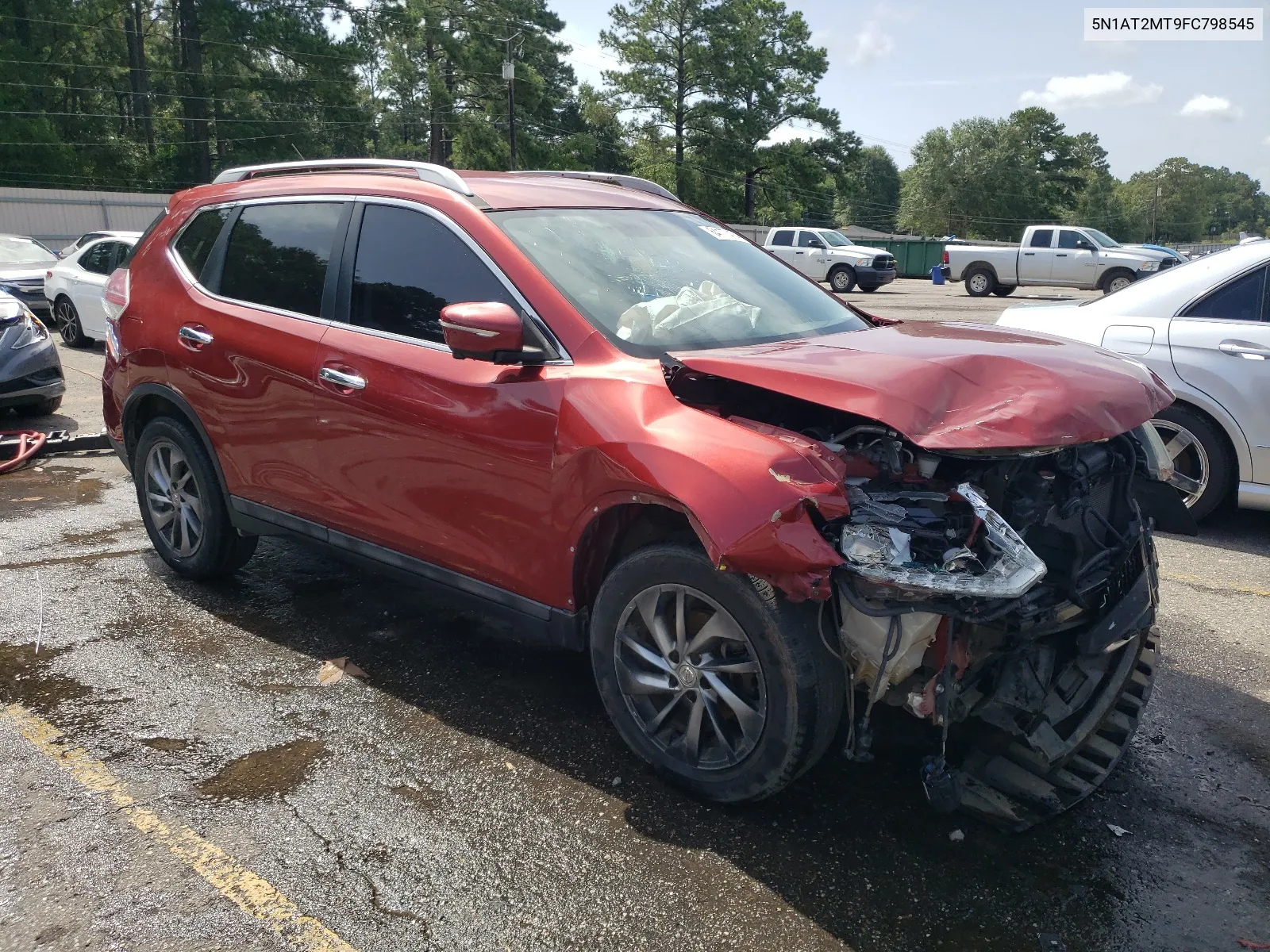 2015 Nissan Rogue S VIN: 5N1AT2MT9FC798545 Lot: 64177474