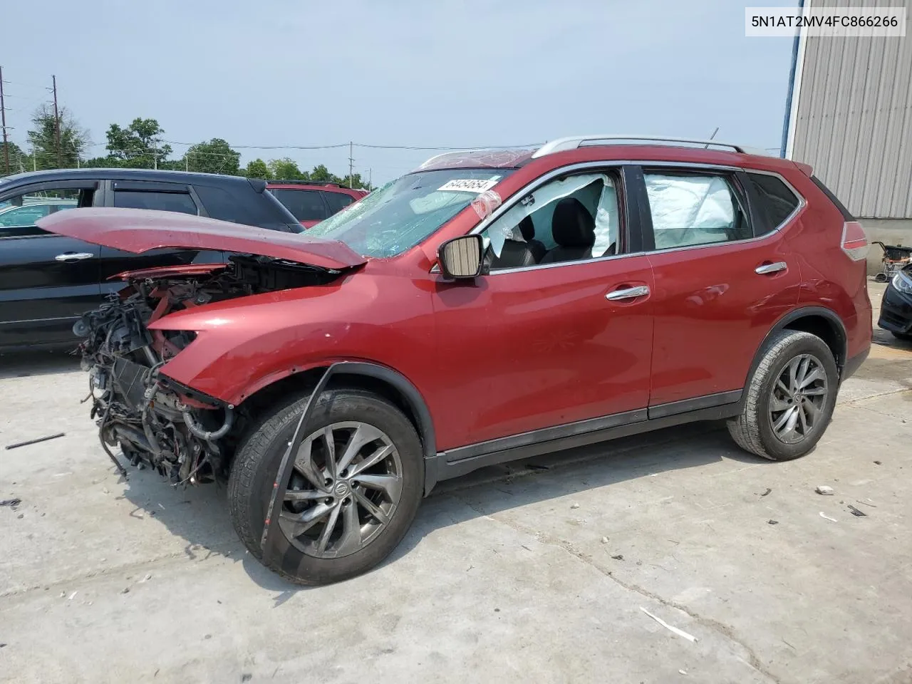 2015 Nissan Rogue S VIN: 5N1AT2MV4FC866266 Lot: 64454654