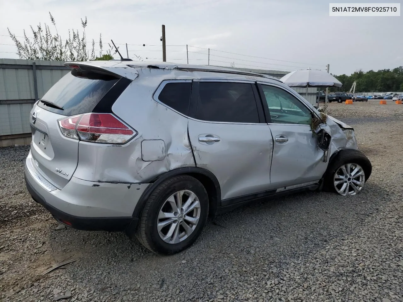 2015 Nissan Rogue S VIN: 5N1AT2MV8FC925710 Lot: 64771974