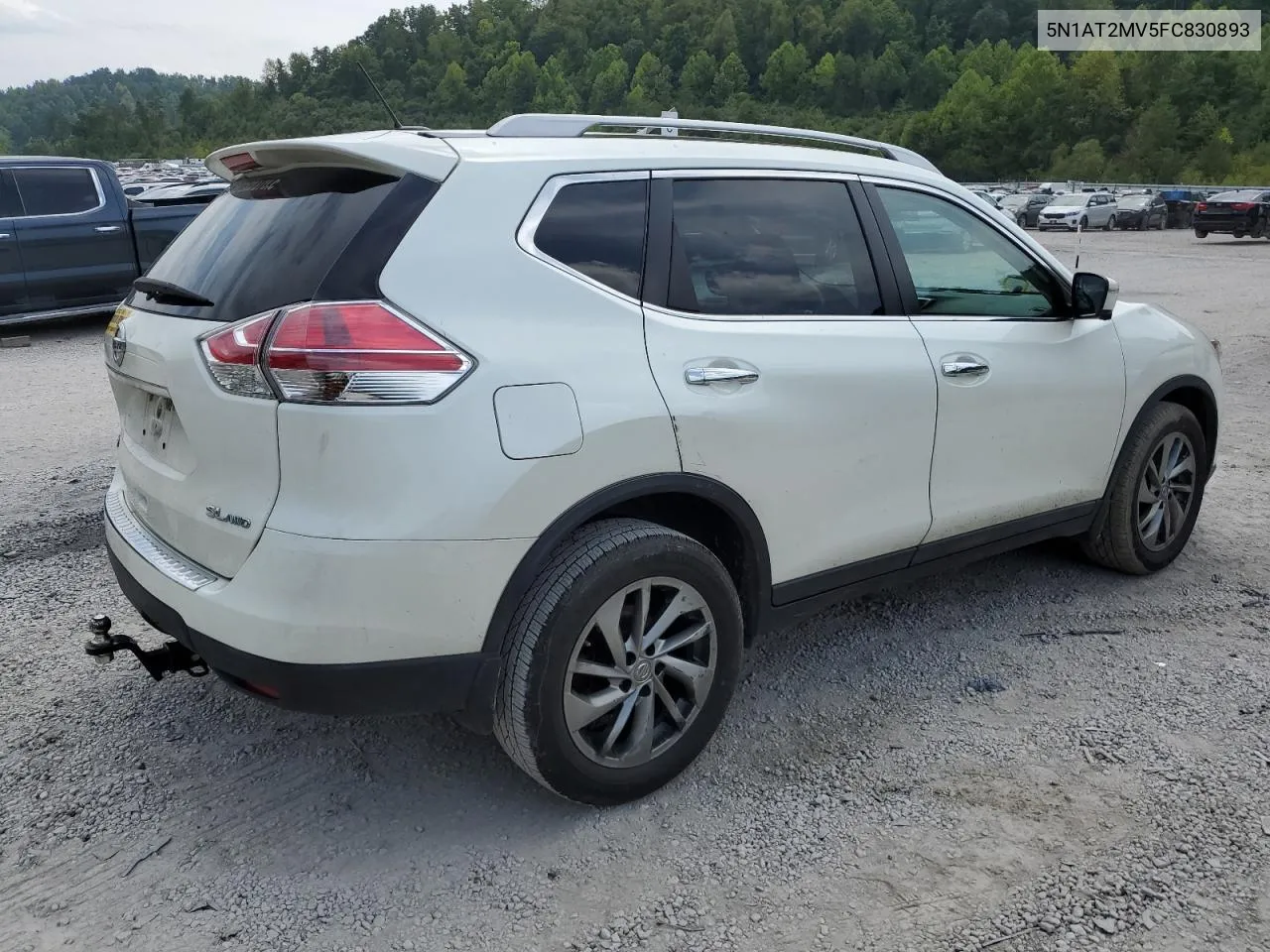 2015 Nissan Rogue S VIN: 5N1AT2MV5FC830893 Lot: 64788004