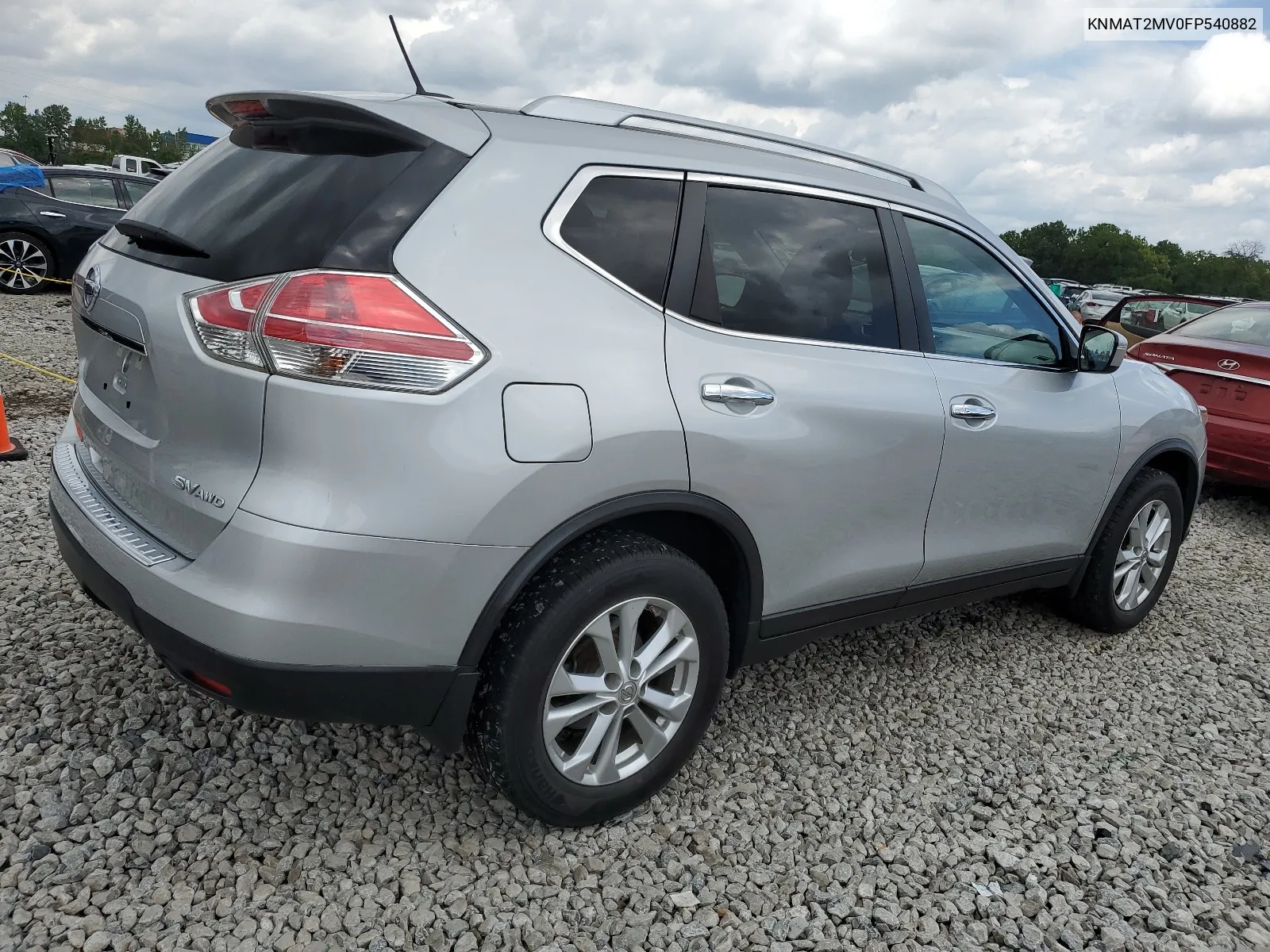 2015 Nissan Rogue S VIN: KNMAT2MV0FP540882 Lot: 65031594