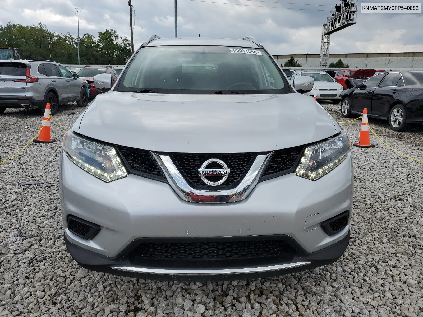 2015 Nissan Rogue S VIN: KNMAT2MV0FP540882 Lot: 65031594