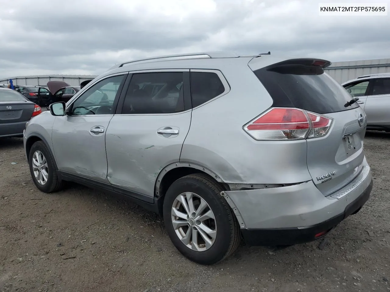 2015 Nissan Rogue S VIN: KNMAT2MT2FP575695 Lot: 65315164