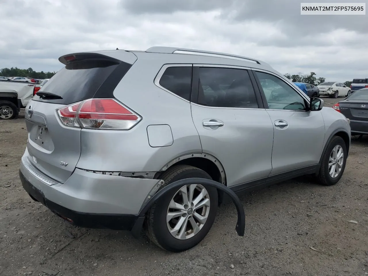 2015 Nissan Rogue S VIN: KNMAT2MT2FP575695 Lot: 65315164