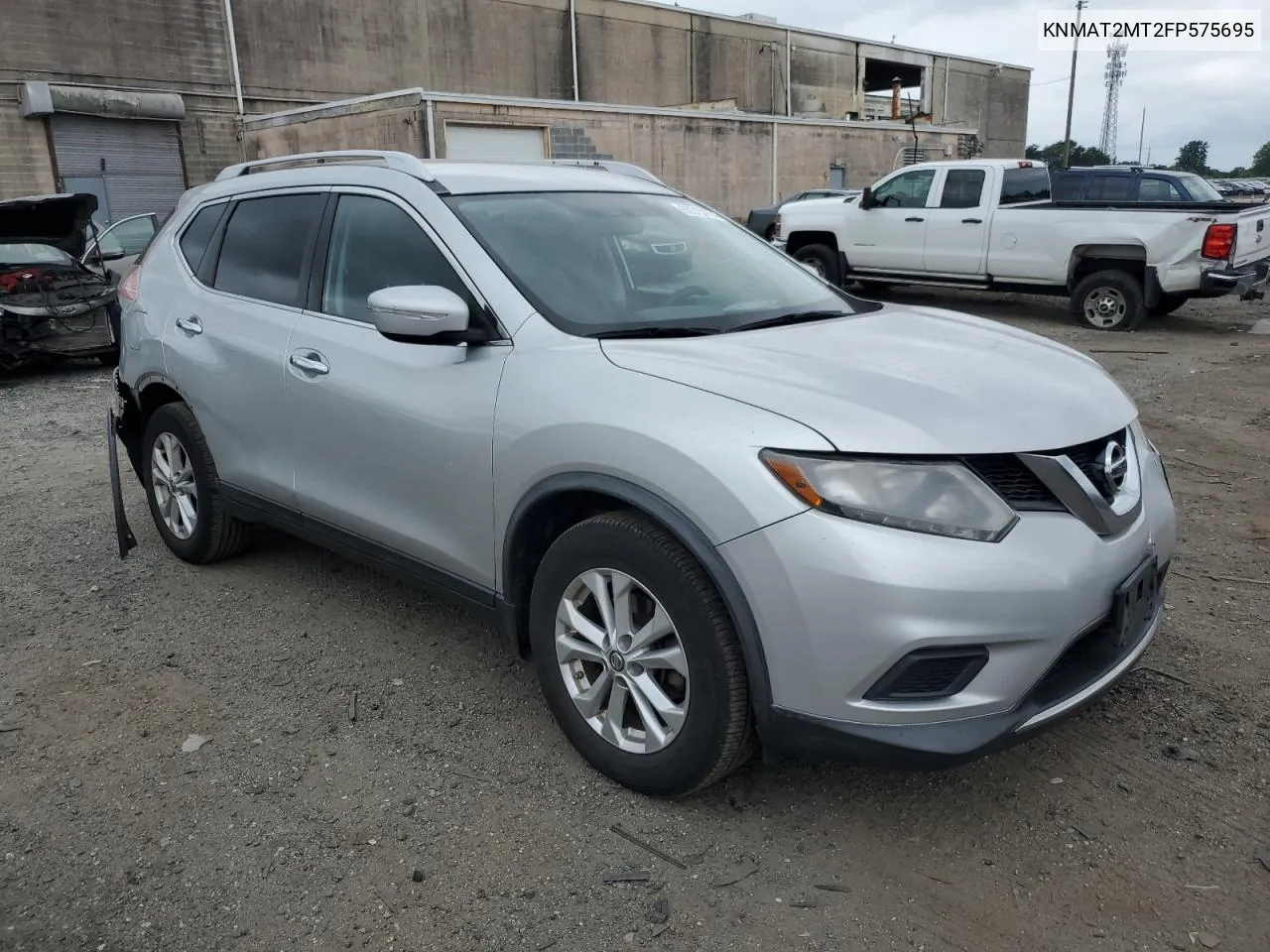 2015 Nissan Rogue S VIN: KNMAT2MT2FP575695 Lot: 65315164