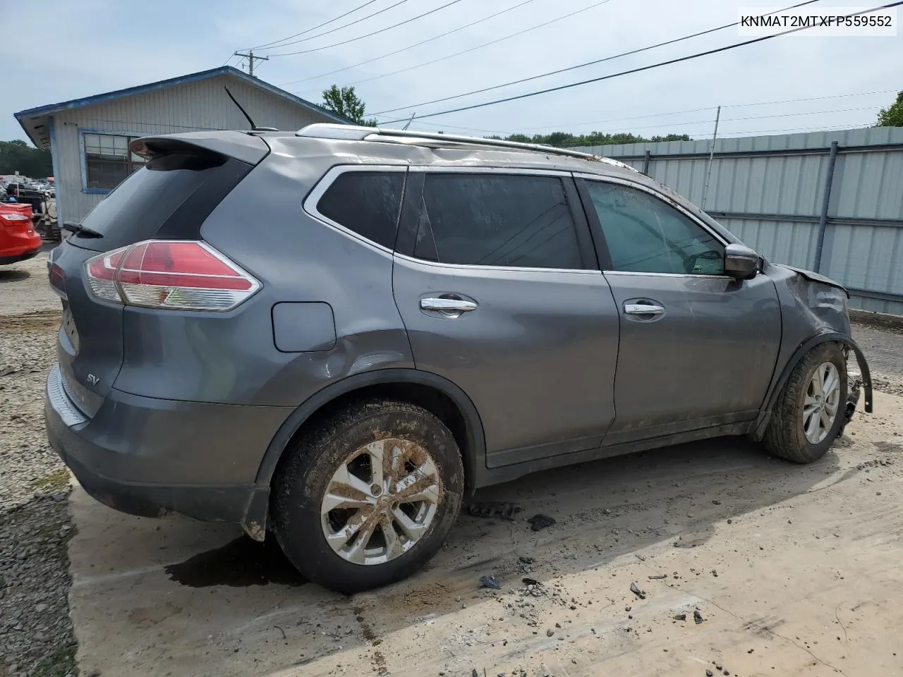 2015 Nissan Rogue S VIN: KNMAT2MTXFP559552 Lot: 65394224