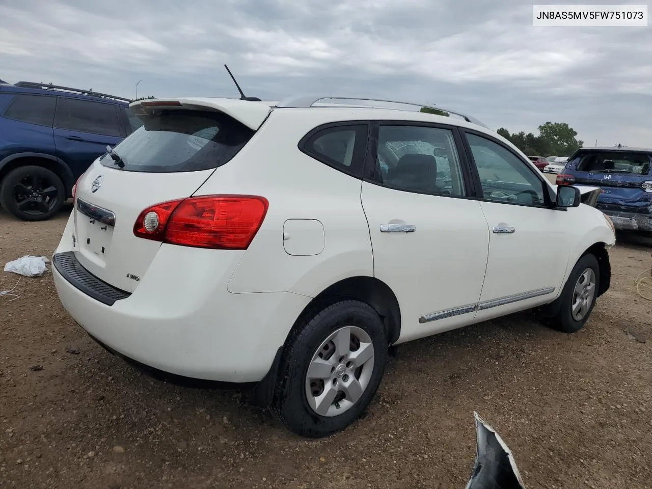 2015 Nissan Rogue Select S VIN: JN8AS5MV5FW751073 Lot: 65442954