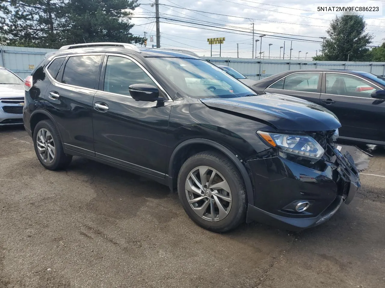 2015 Nissan Rogue S VIN: 5N1AT2MV9FC886223 Lot: 65447504