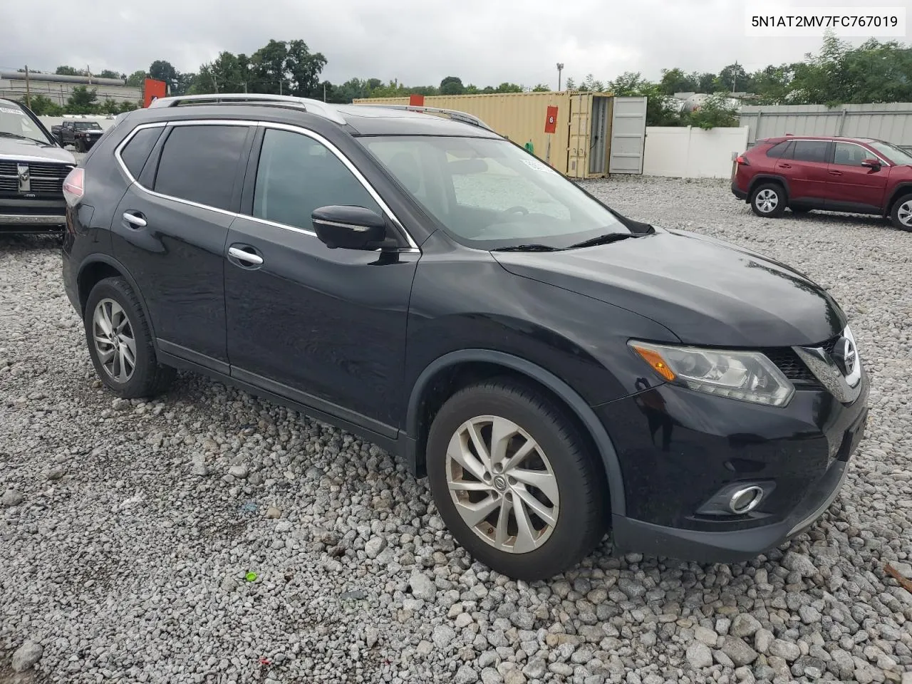 2015 Nissan Rogue S VIN: 5N1AT2MV7FC767019 Lot: 65671524