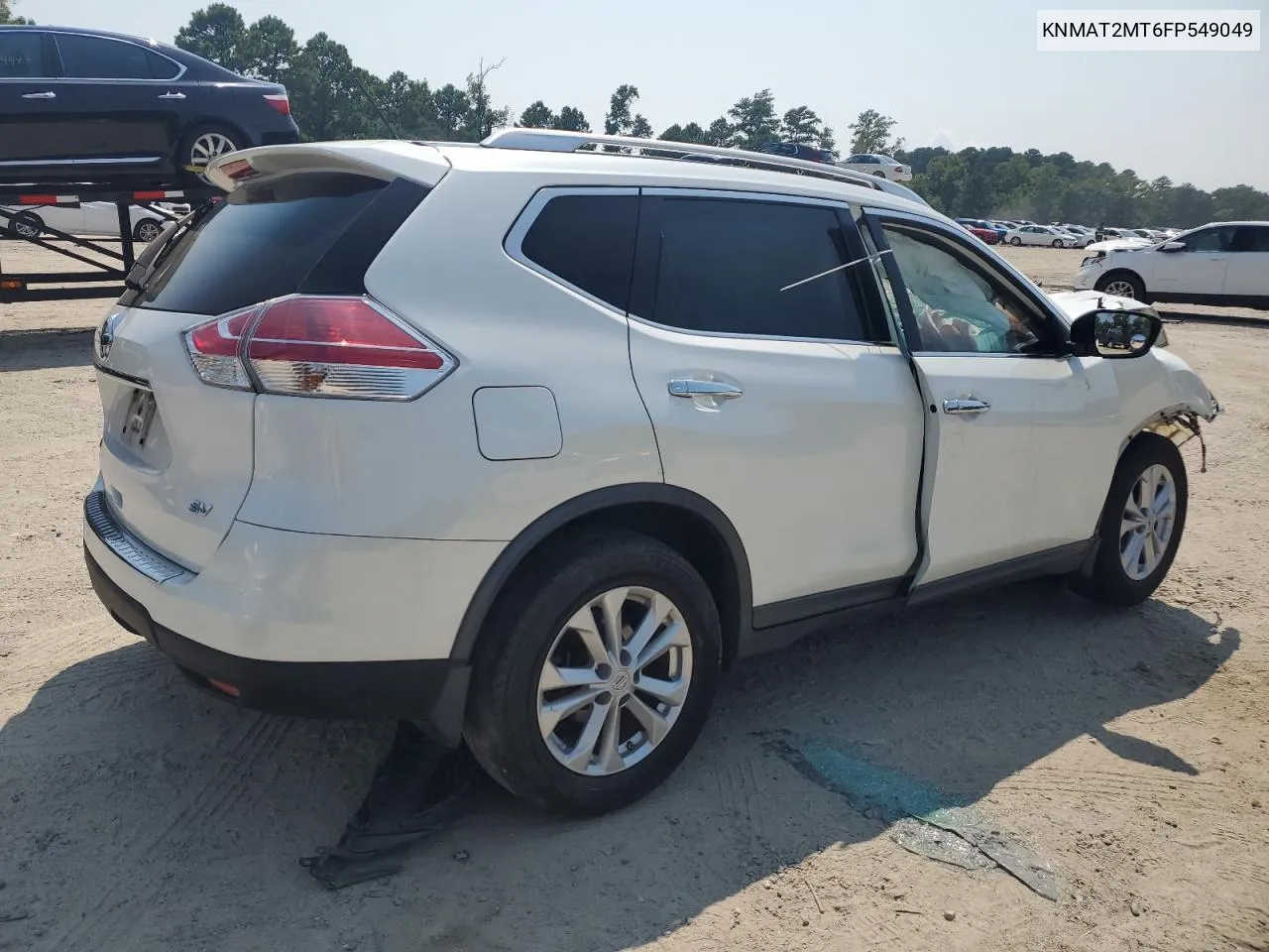 2015 Nissan Rogue S VIN: KNMAT2MT6FP549049 Lot: 65713304