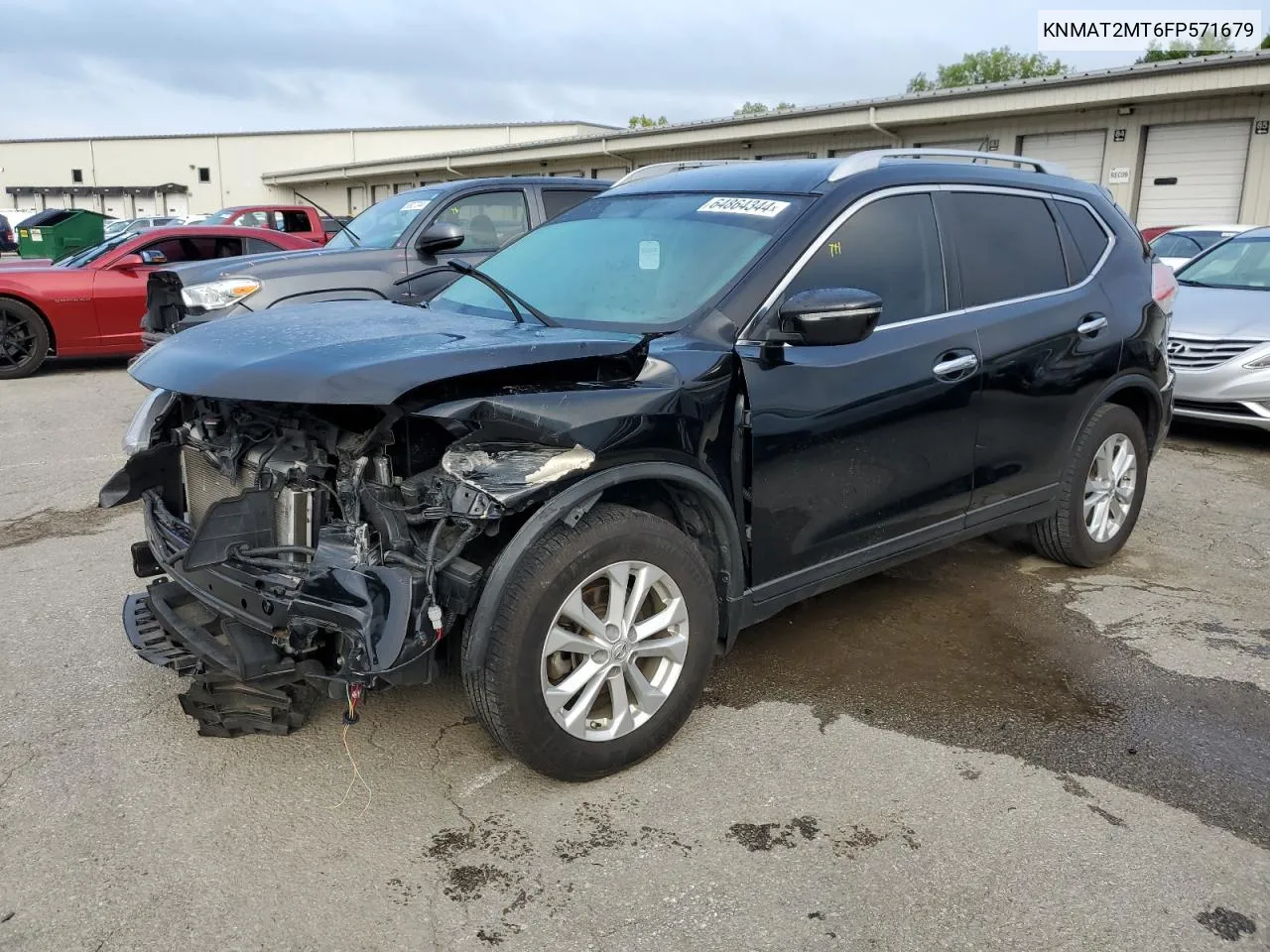 2015 Nissan Rogue S VIN: KNMAT2MT6FP571679 Lot: 65827344