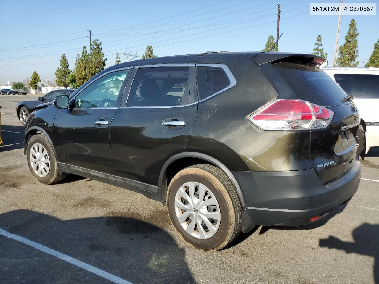 2015 Nissan Rogue S VIN: 5N1AT2MT7FC870567 Lot: 66008914