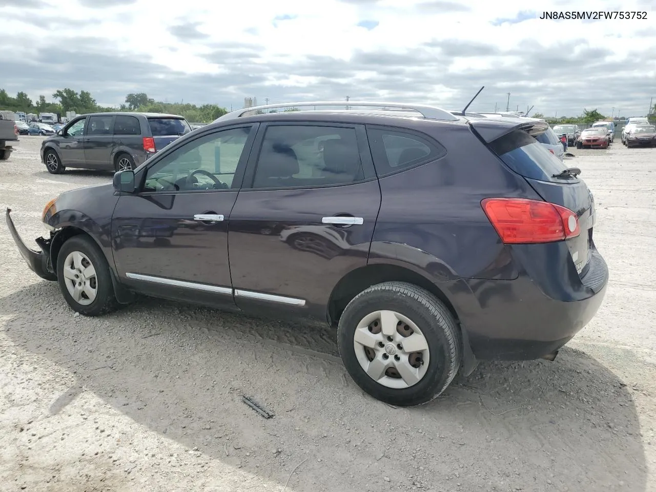 2015 Nissan Rogue Select S VIN: JN8AS5MV2FW753752 Lot: 66052674