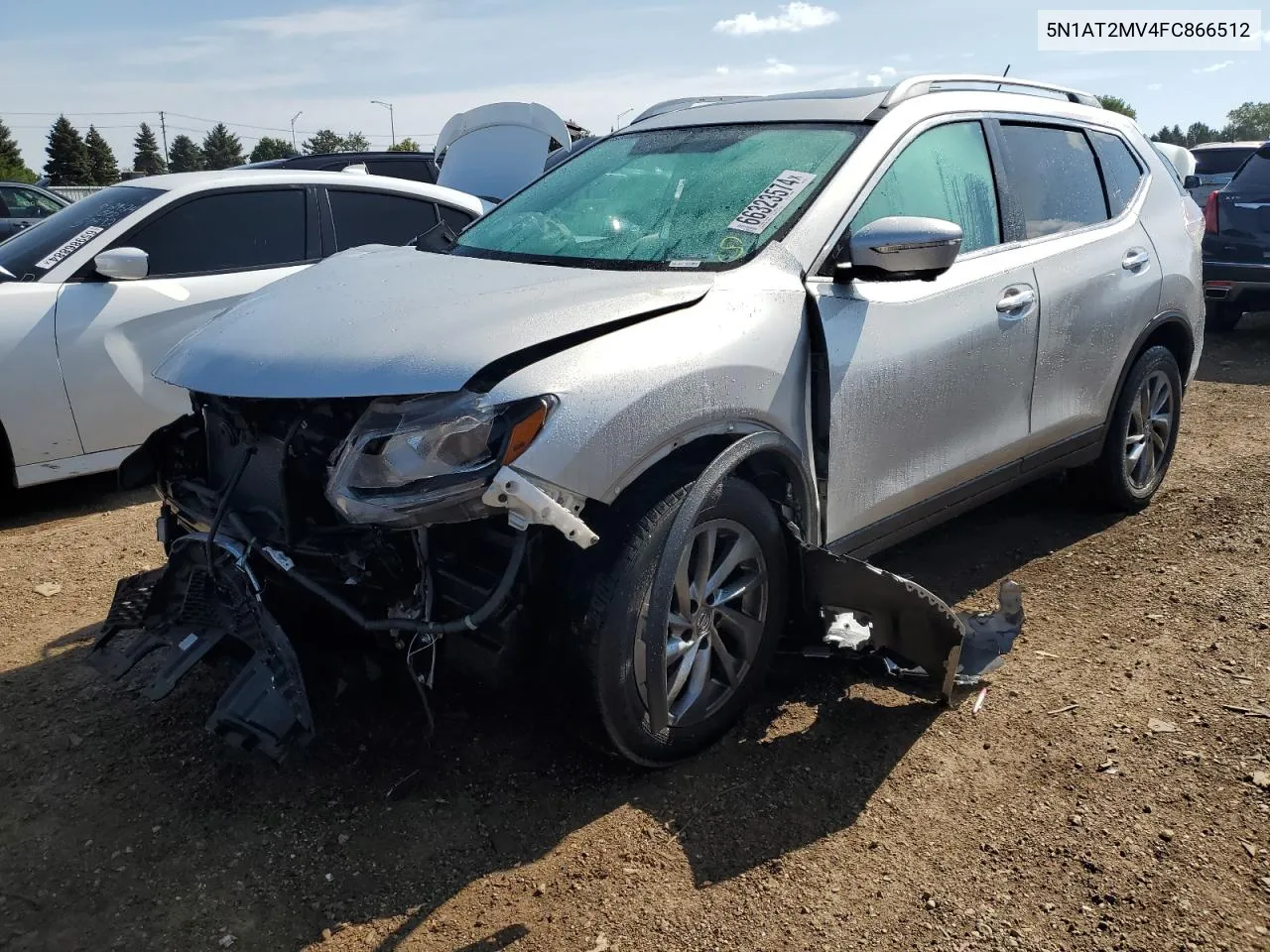 2015 Nissan Rogue S VIN: 5N1AT2MV4FC866512 Lot: 66323574