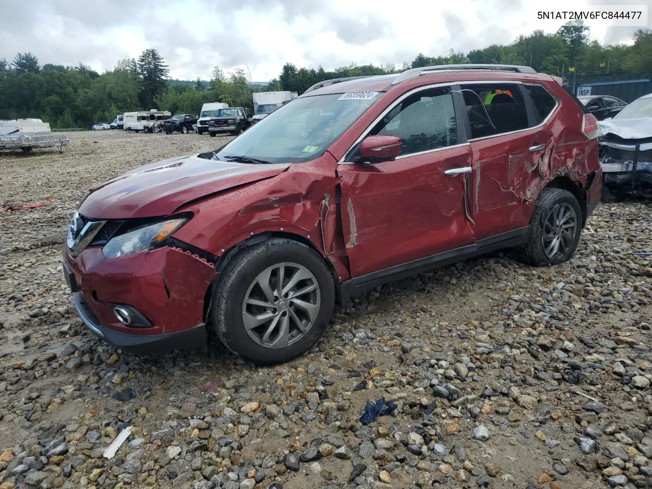 2015 Nissan Rogue S VIN: 5N1AT2MV6FC844477 Lot: 66359624