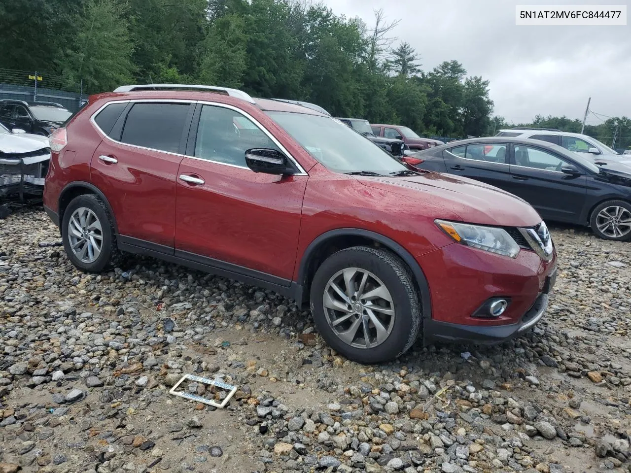 2015 Nissan Rogue S VIN: 5N1AT2MV6FC844477 Lot: 66359624