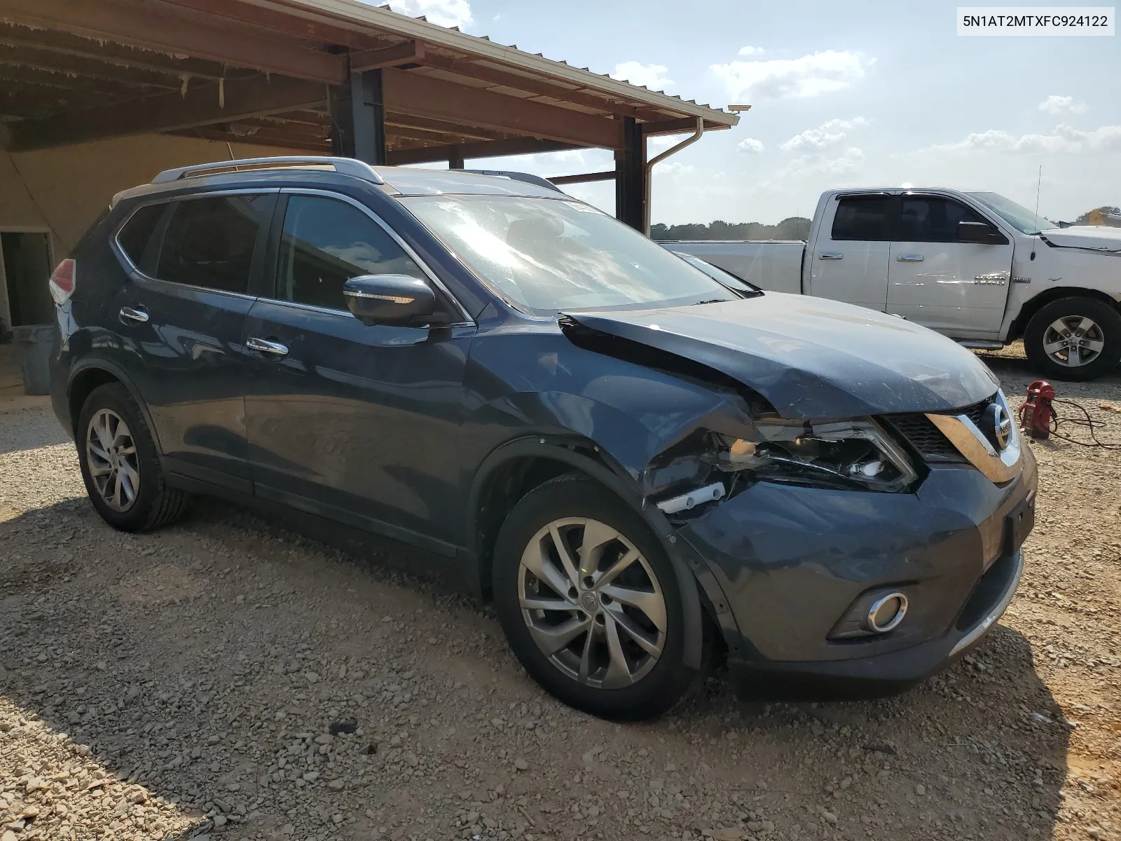 2015 Nissan Rogue S VIN: 5N1AT2MTXFC924122 Lot: 66442614