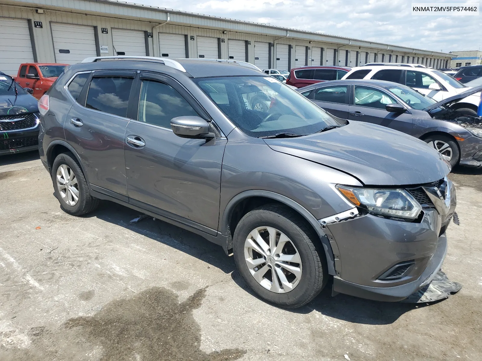 2015 Nissan Rogue S VIN: KNMAT2MV5FP574462 Lot: 66474914