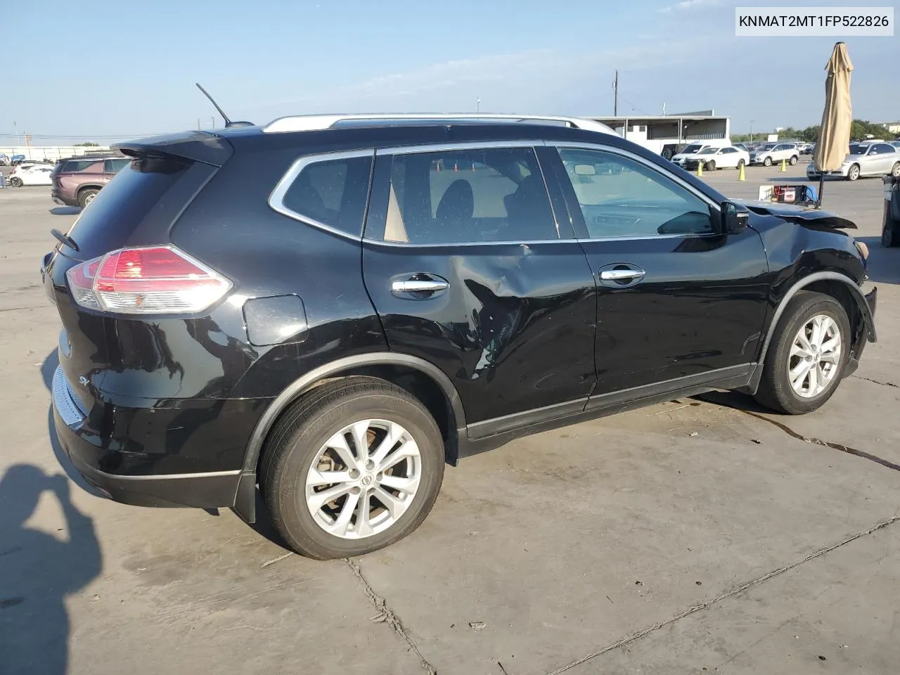 2015 Nissan Rogue S VIN: KNMAT2MT1FP522826 Lot: 66544614