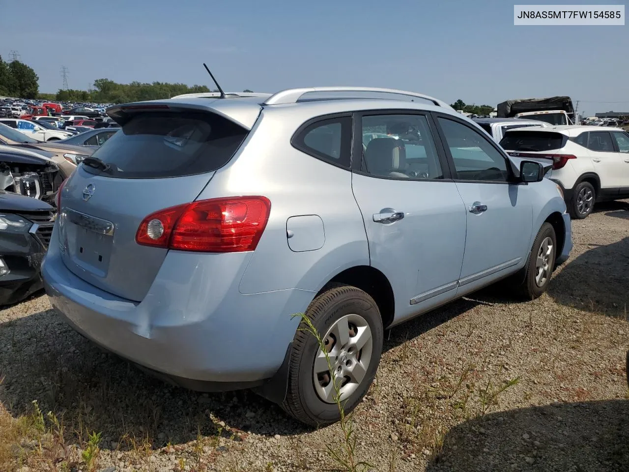 2015 Nissan Rogue Select S VIN: JN8AS5MT7FW154585 Lot: 67312224